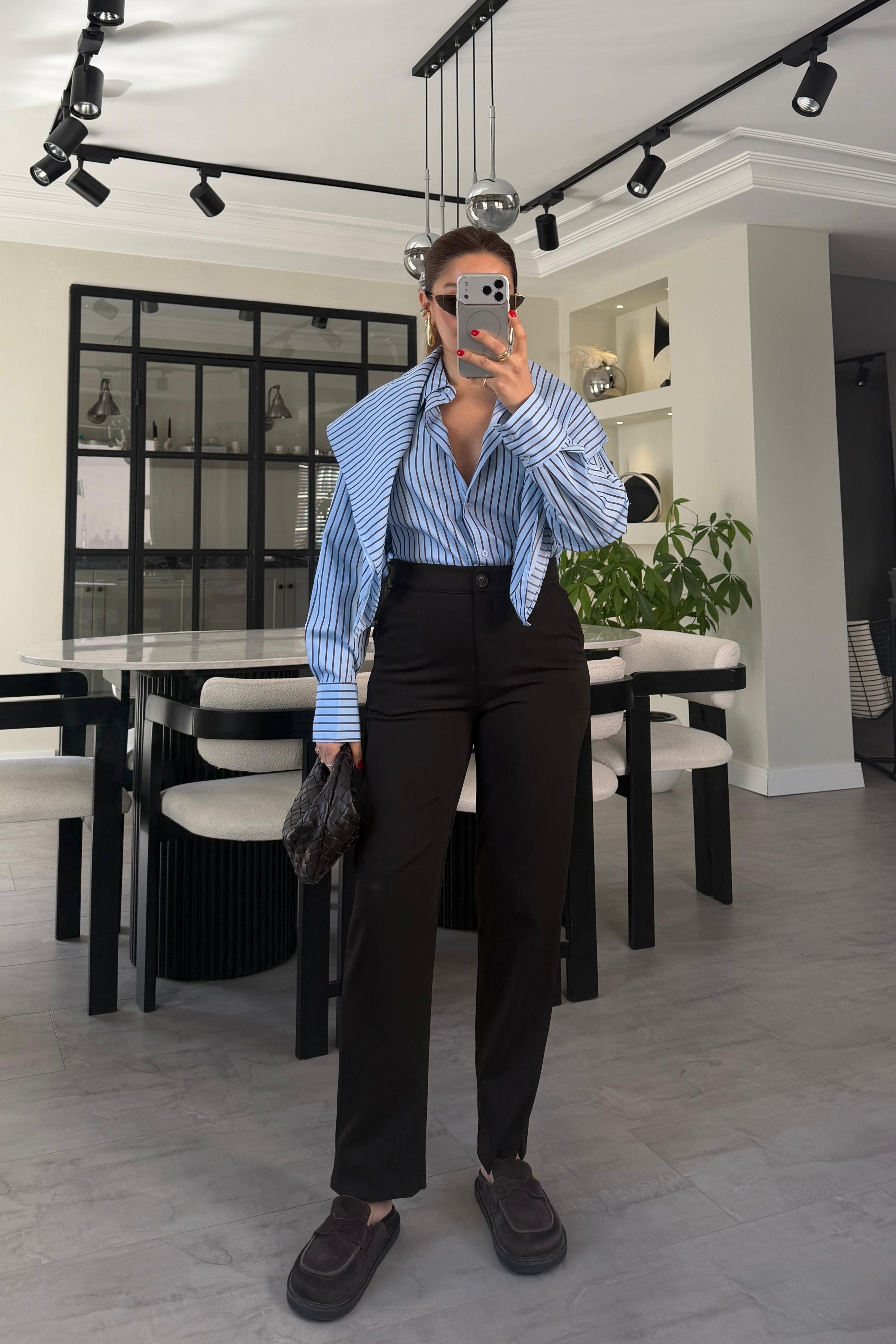 BELİ LASTİKLİ KLASİK HAVUÇ PANTOLON/0191