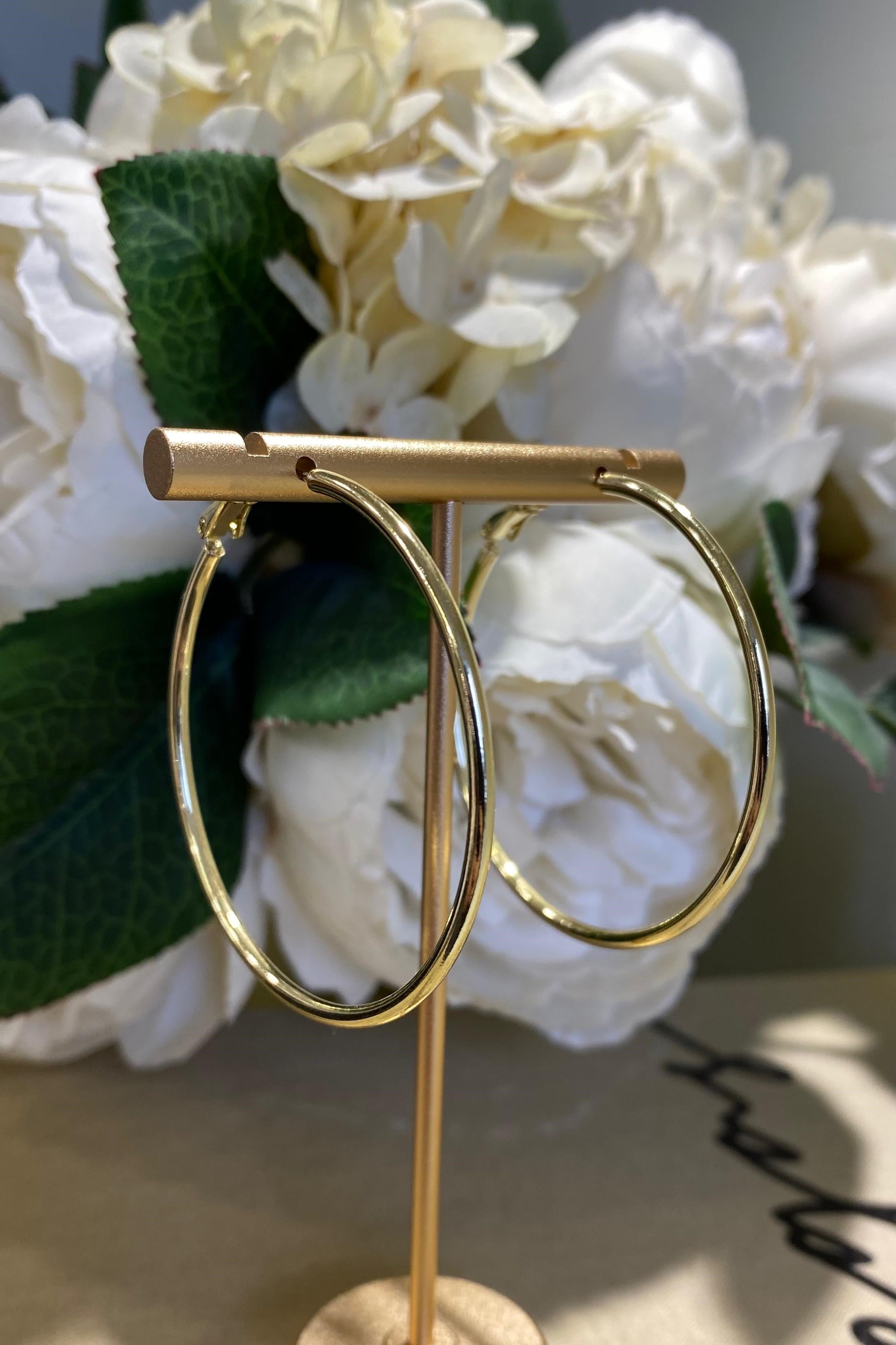 KLASİK İNCE HALKA KÜPE 5cm