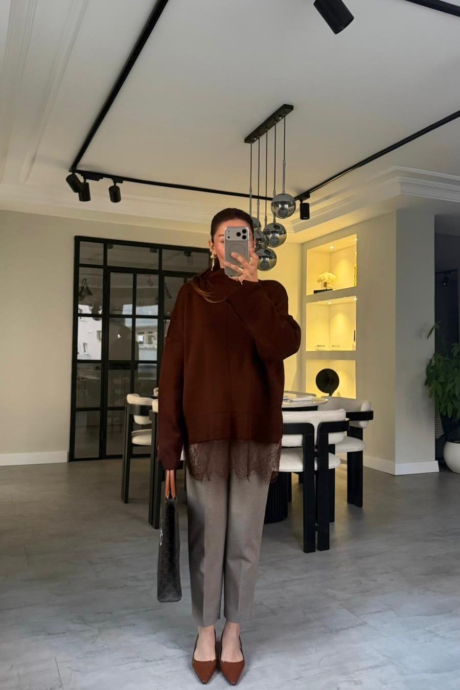 ÖNÜ FLATOLU KILÇILLI HAVUÇ PANTOLON