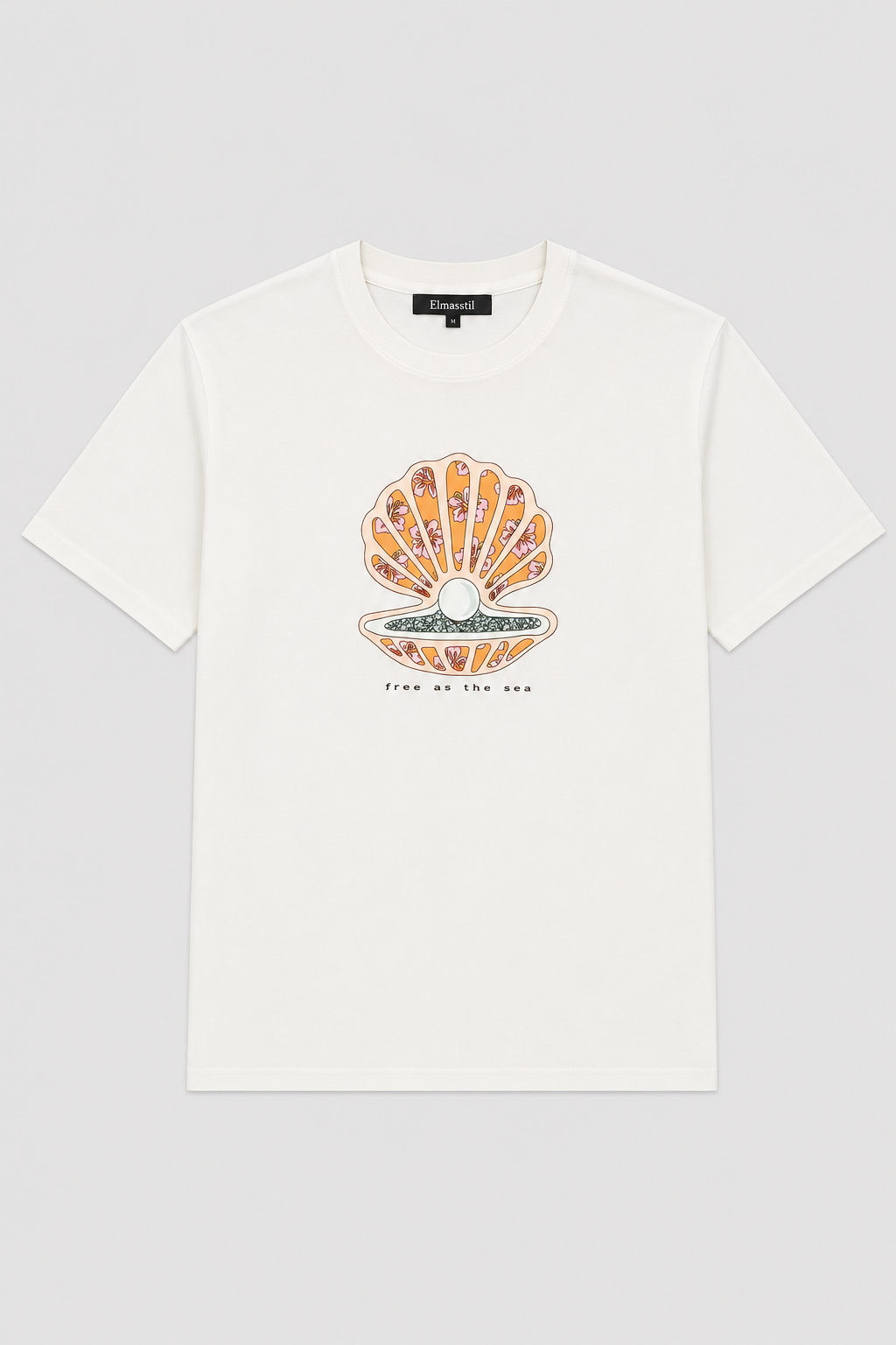 DENİZ KABUĞU BASKILI T-SHIRT