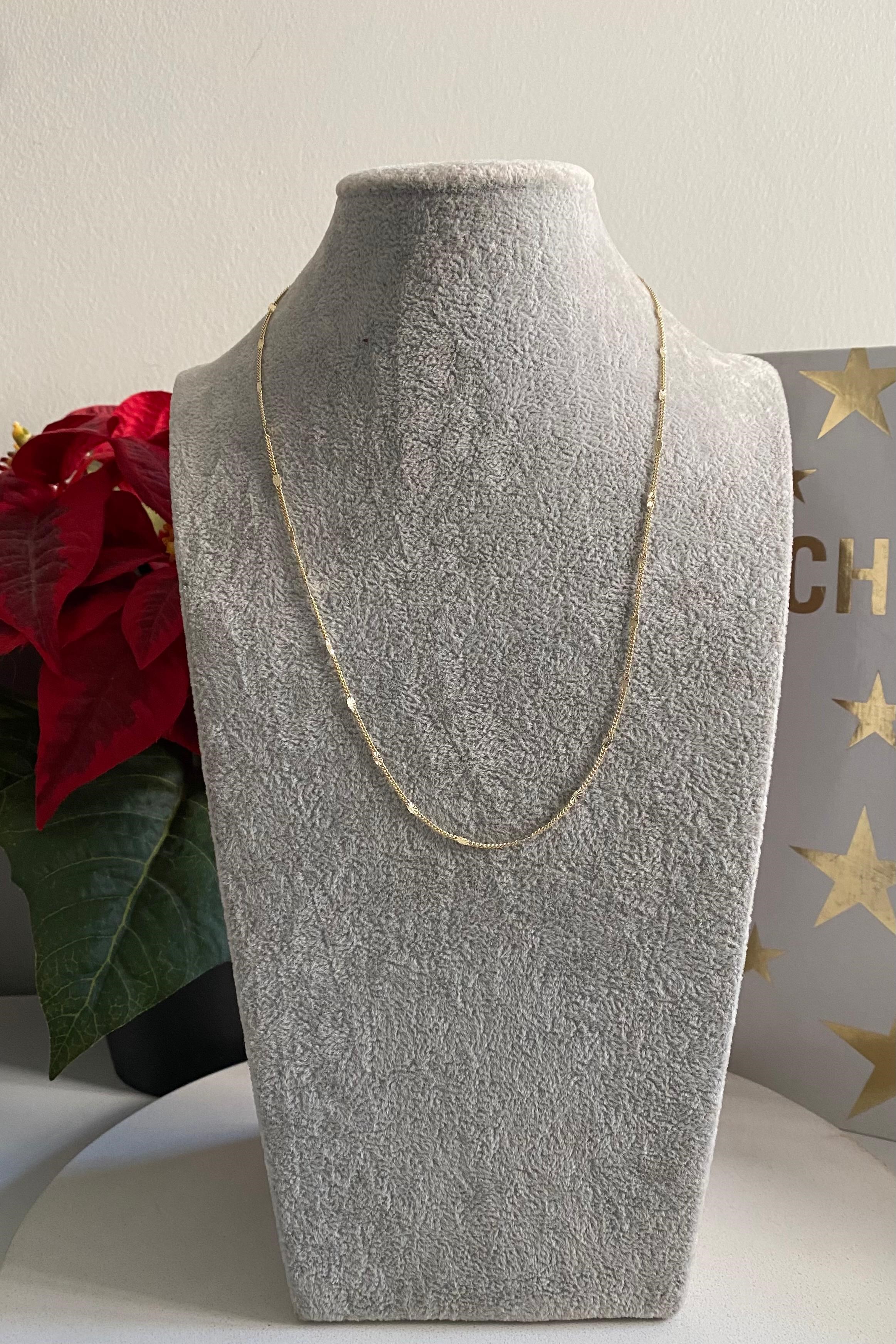 PUL SIRALI ZİNCİR KOLYE 50cm