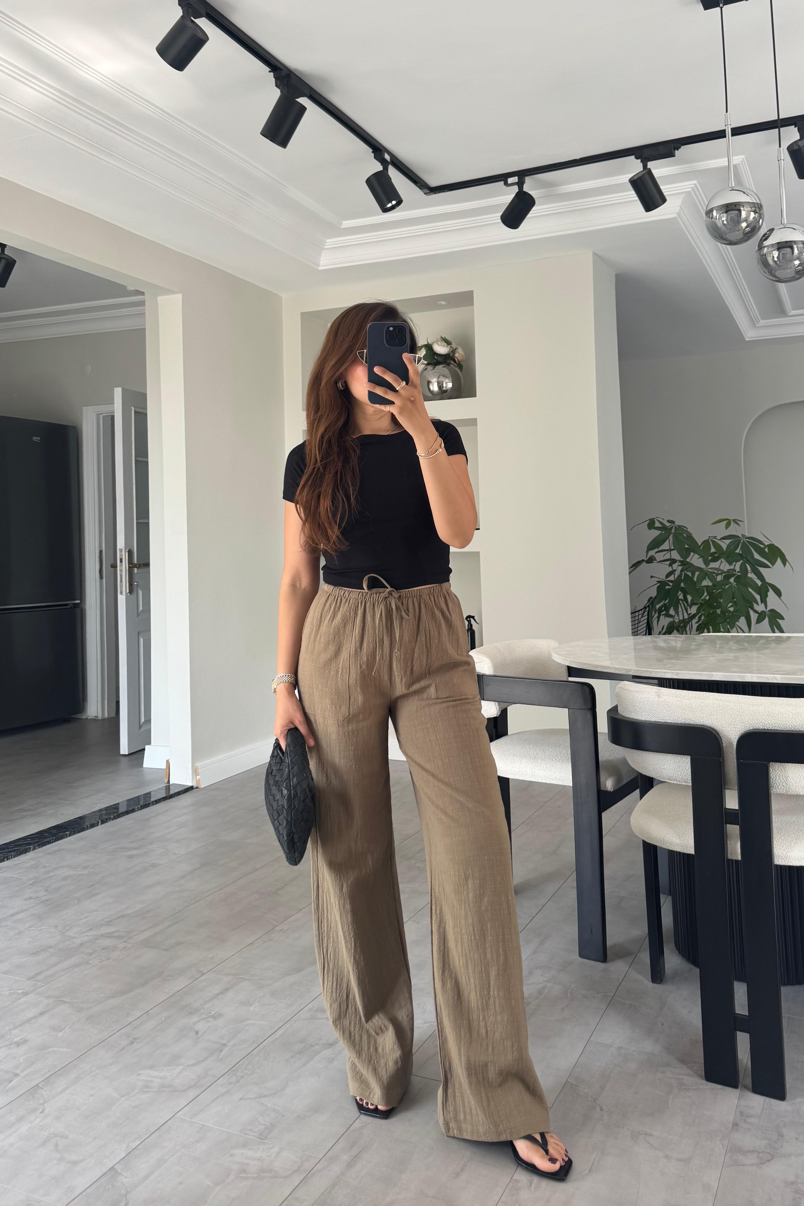 KETEN PALAZZO PANTOLON/1646