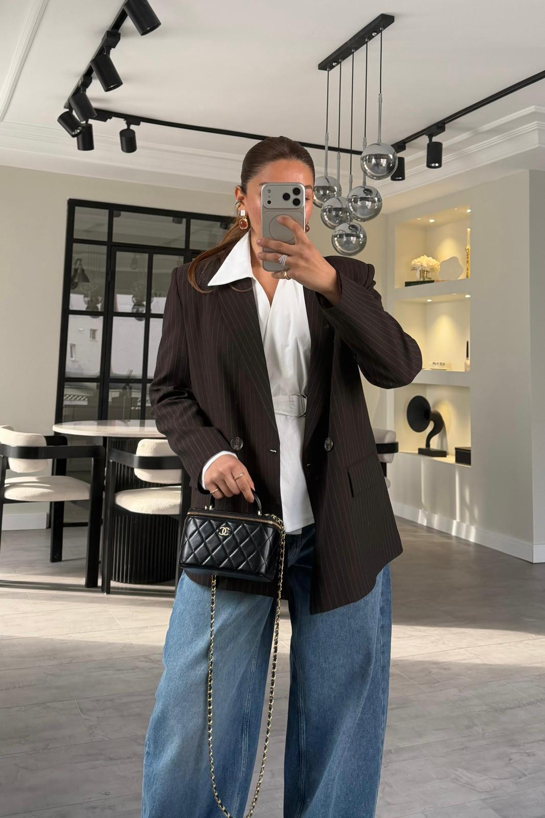 ÇİZGİLİ BLAZER CEKET/17165