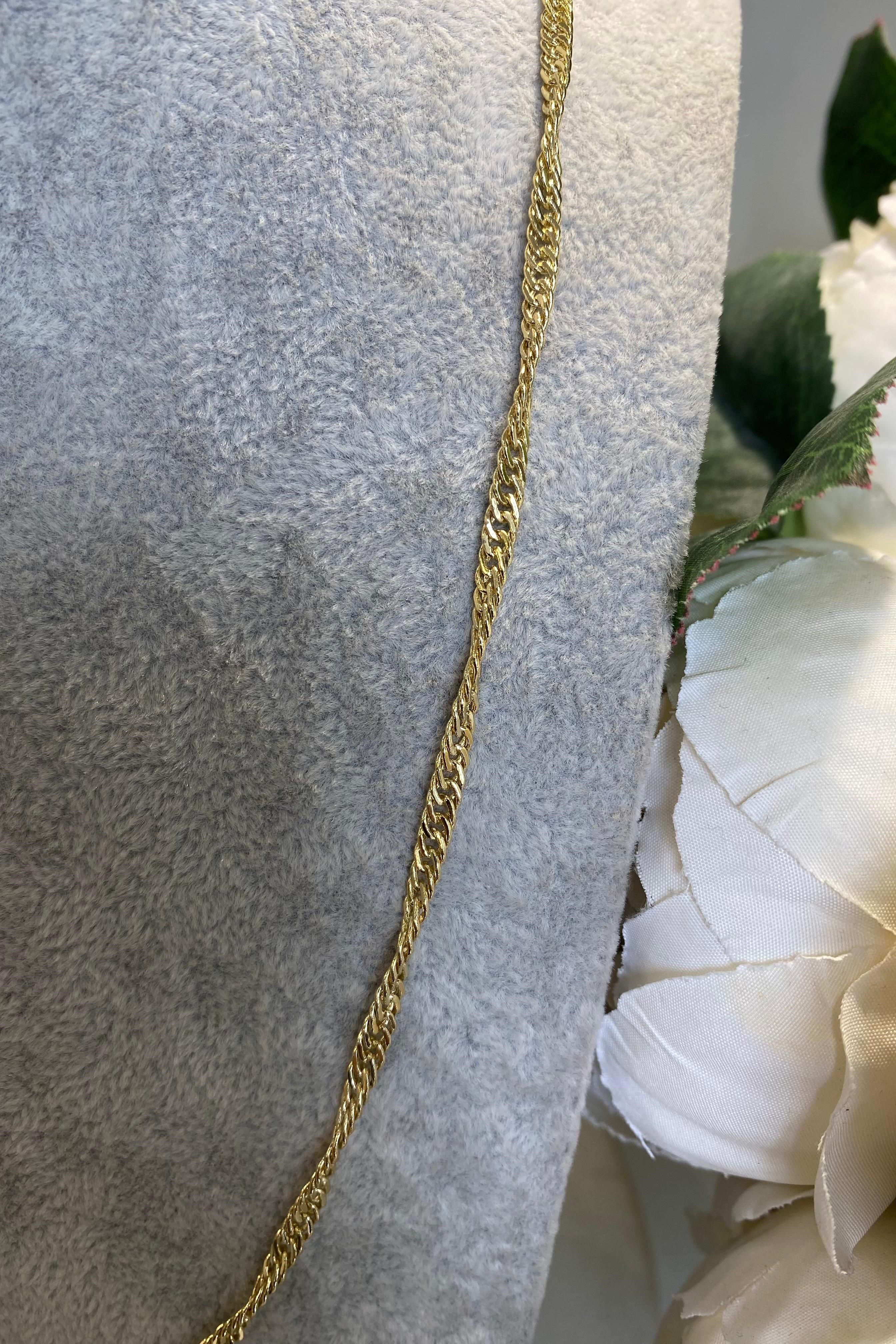 İÇ İÇE GEÇİRMELİ ZİNCİR KOLYE 55CM