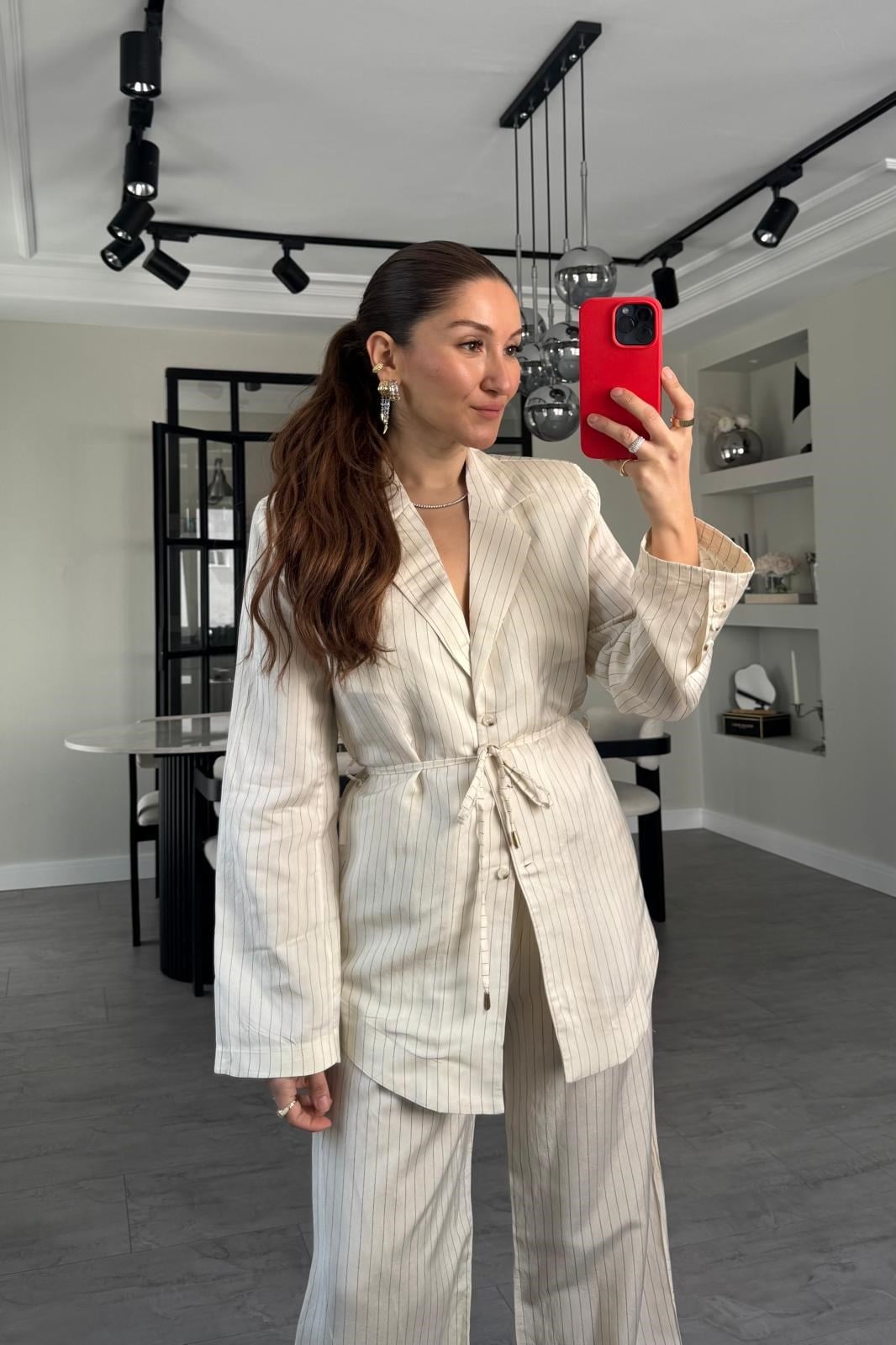 ÇİZGİLİ CEKET GÖMLEK/1373