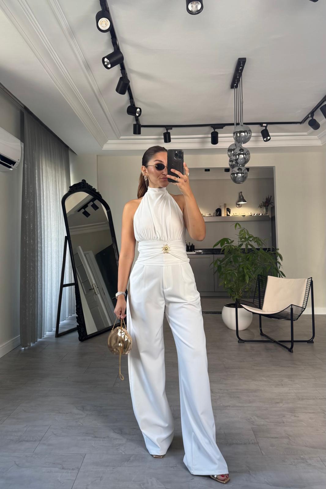 GİZLİ DÜĞMELİ PALAZZO PANTOLON / 250801