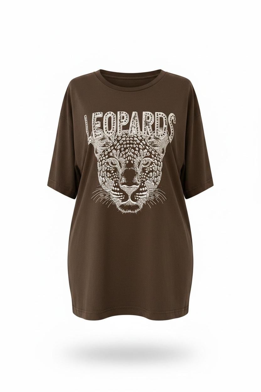 LEOPARDS TAŞLI T-SHİRT /7424