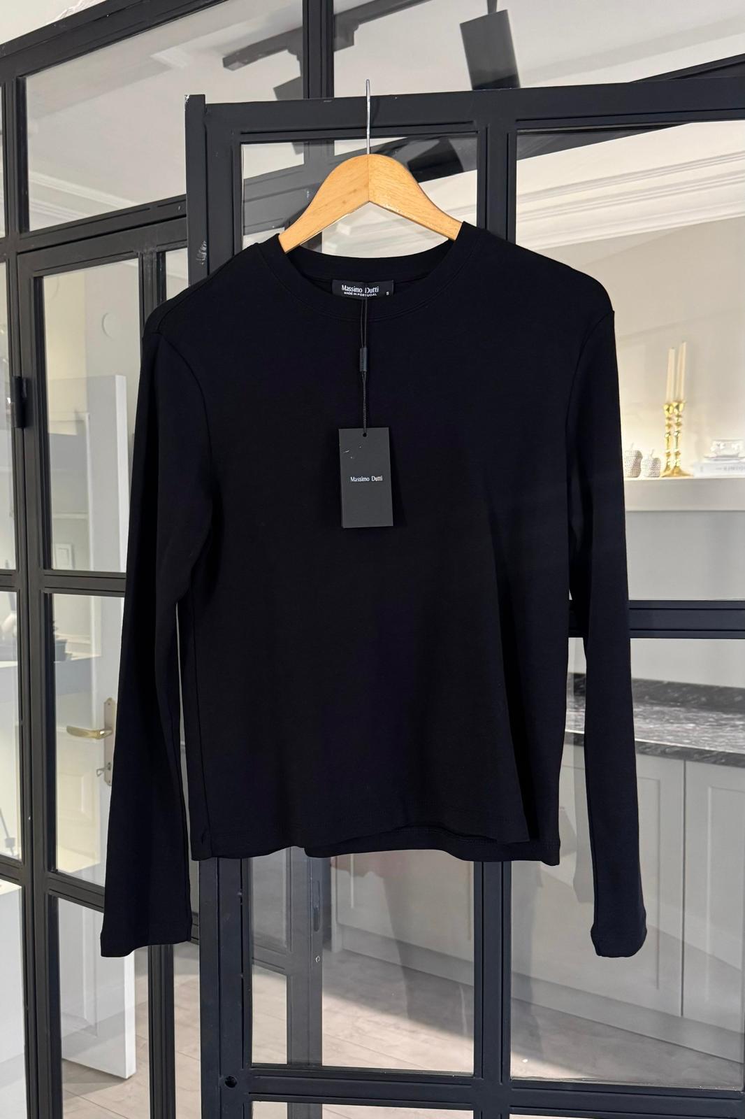 MASSIMO UZUN KOLLU BASIC T-SHIRT / 1103