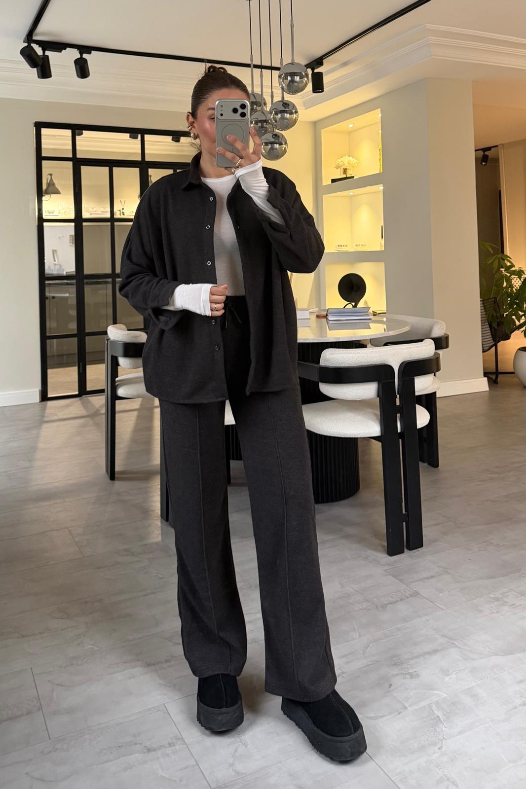 SELANİK KUMAŞ GÖMLEK PALAZZO TAKIM/873