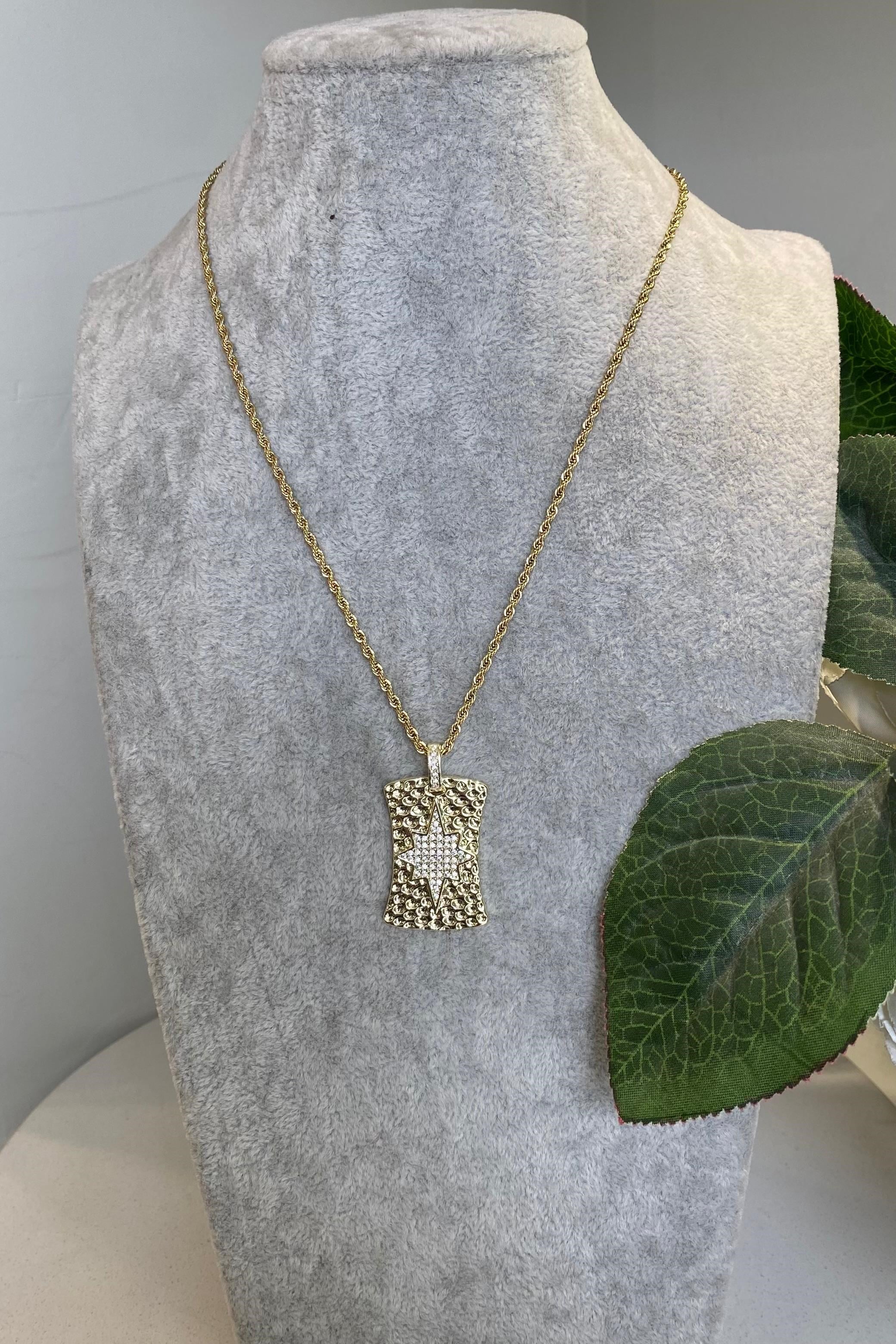 EZME YILDIZ PLAKA HALAT ZİNCİR KOLYE