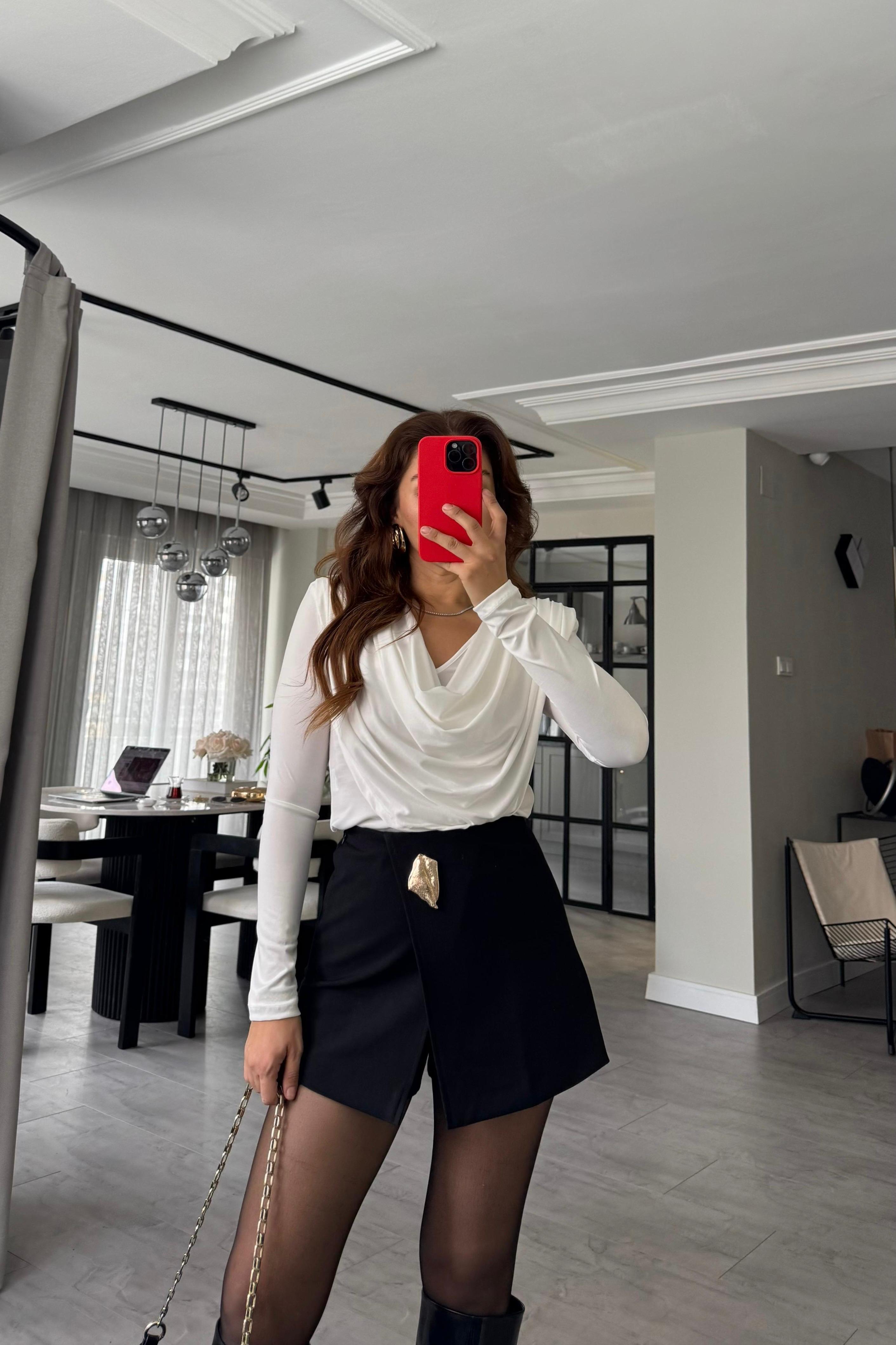 VATKALI ÖNÜ DEGAJELİ BLUZ/0876