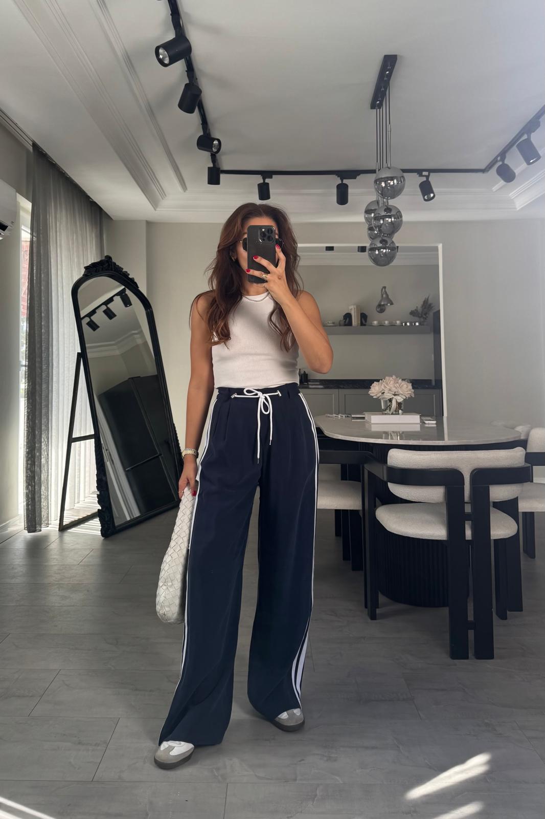 TENSEL ŞERİTLİ PALAZZO PANTOLON/250724