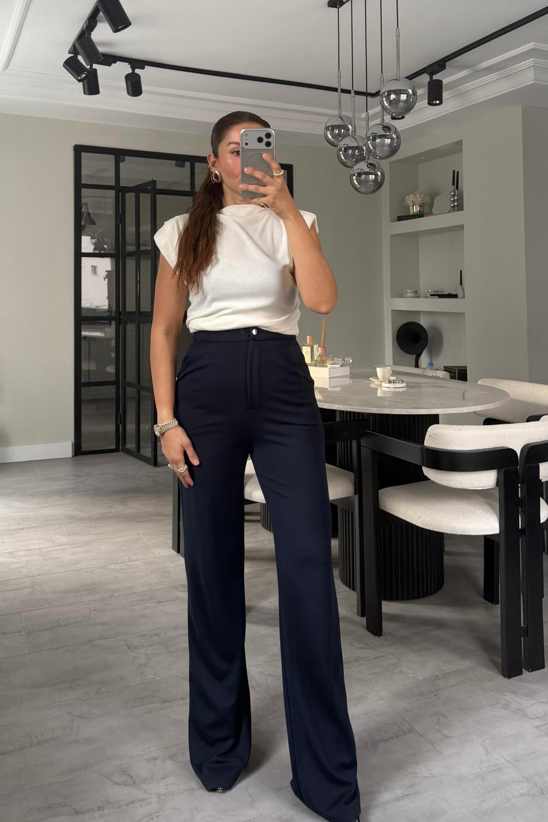 PREMIUM ÇELİK KUMAŞ PALAZZO PANTOLON