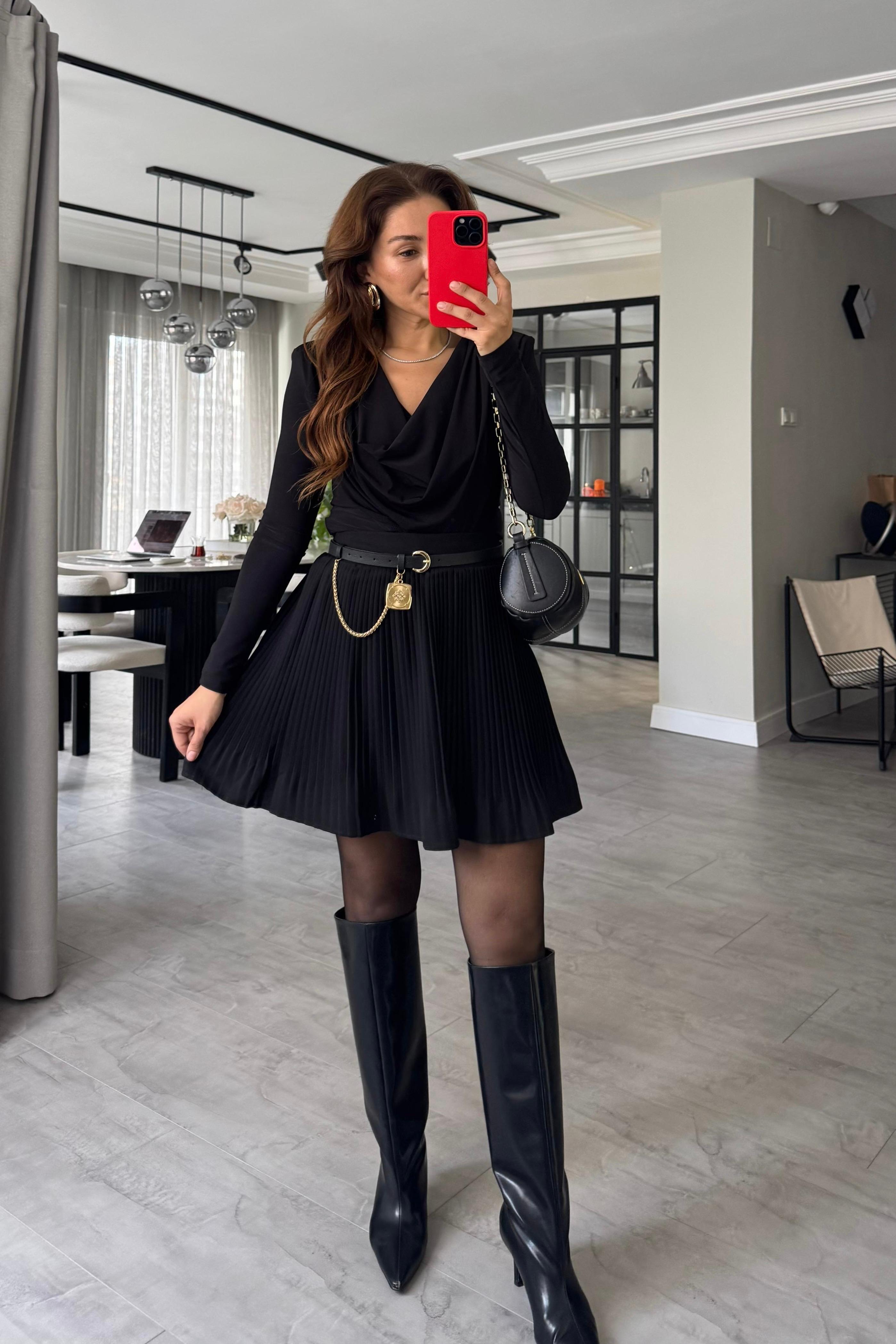 PİLİSELİ ŞORT ETEK/0810