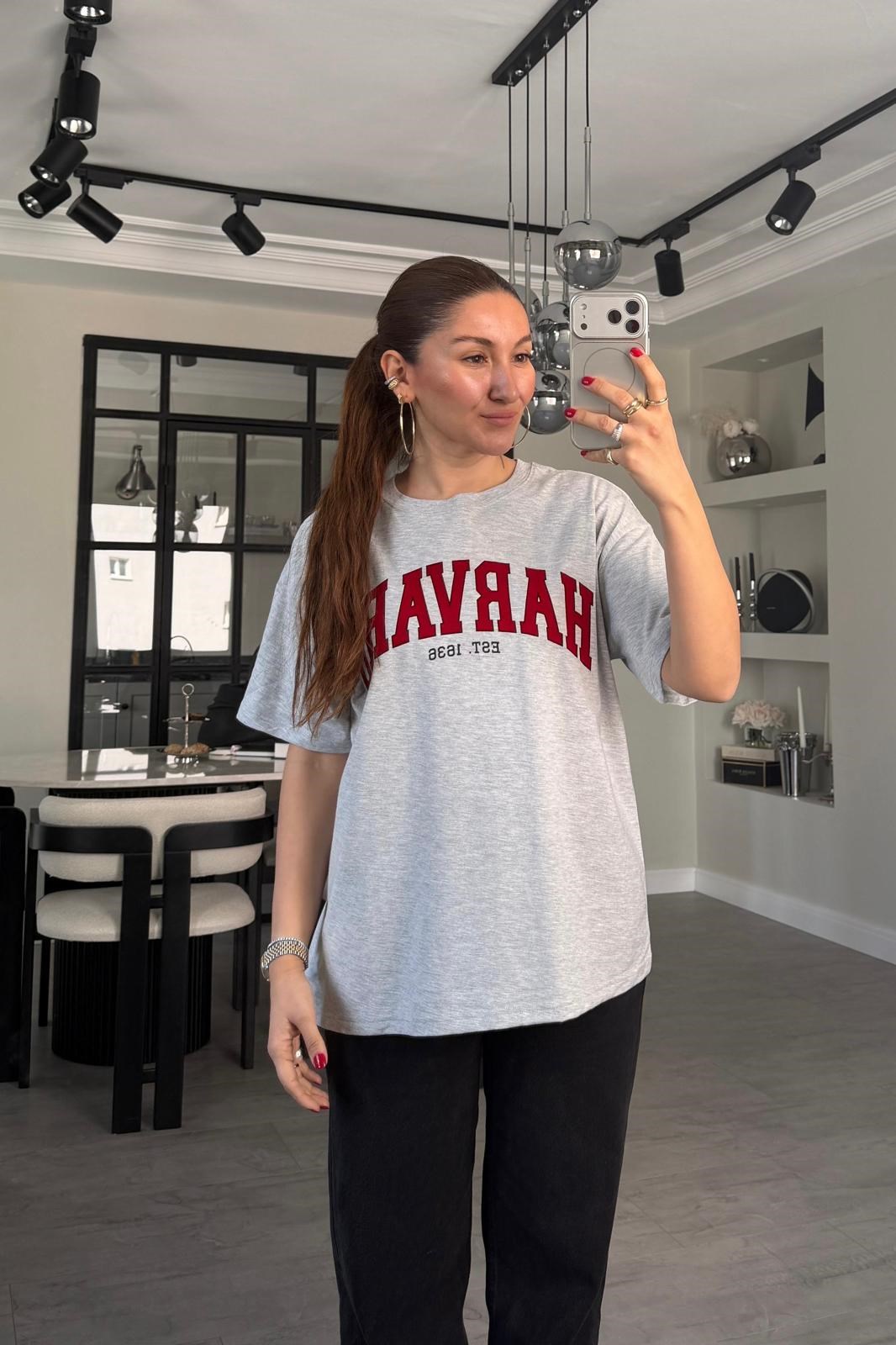 HARVARD BASKILI TSHİRT