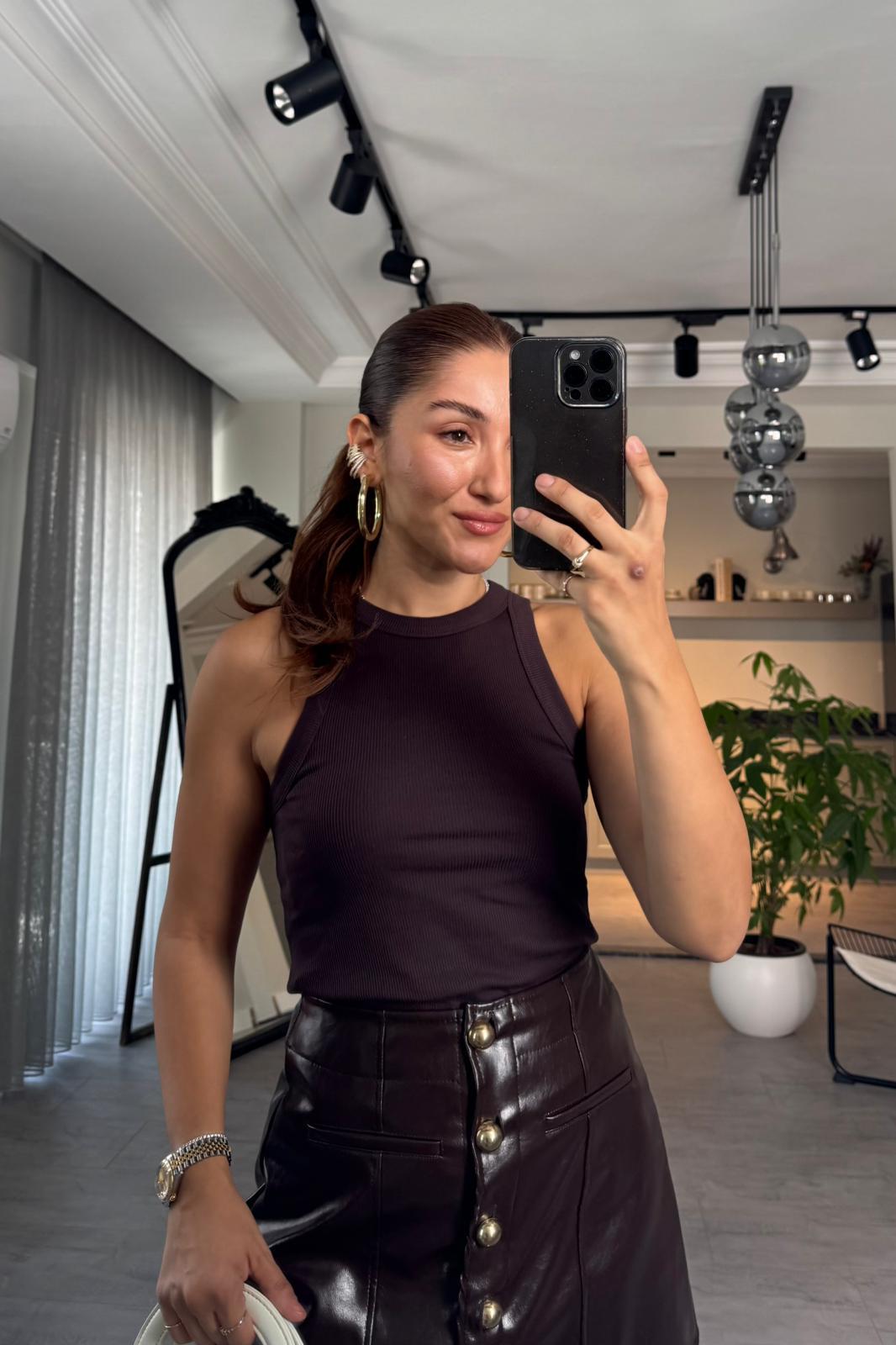 FİTİLLİ HALTER YAKA ATLET/250819