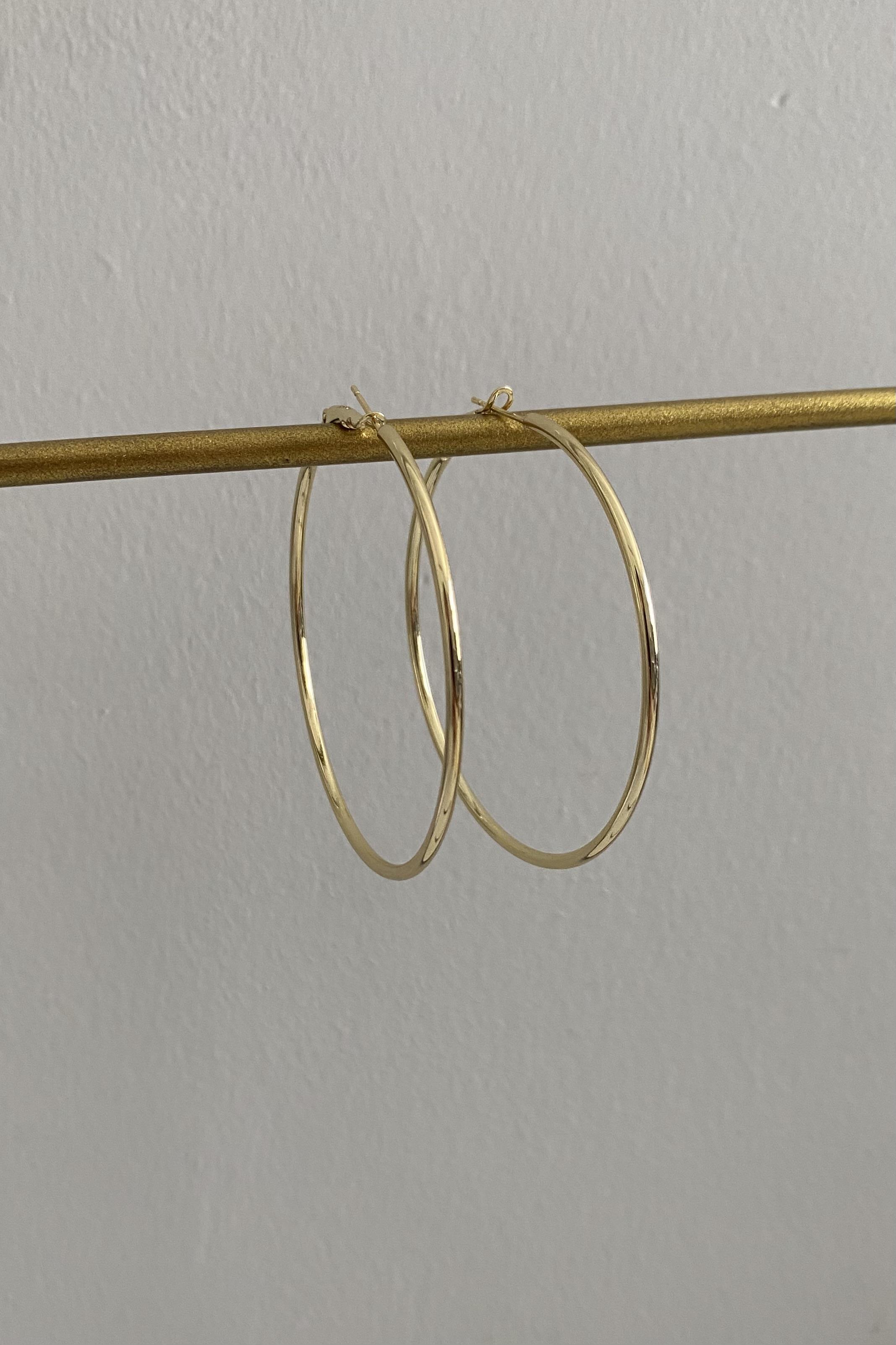 KLASİK İNCE HALKA KÜPE 5.5 CM