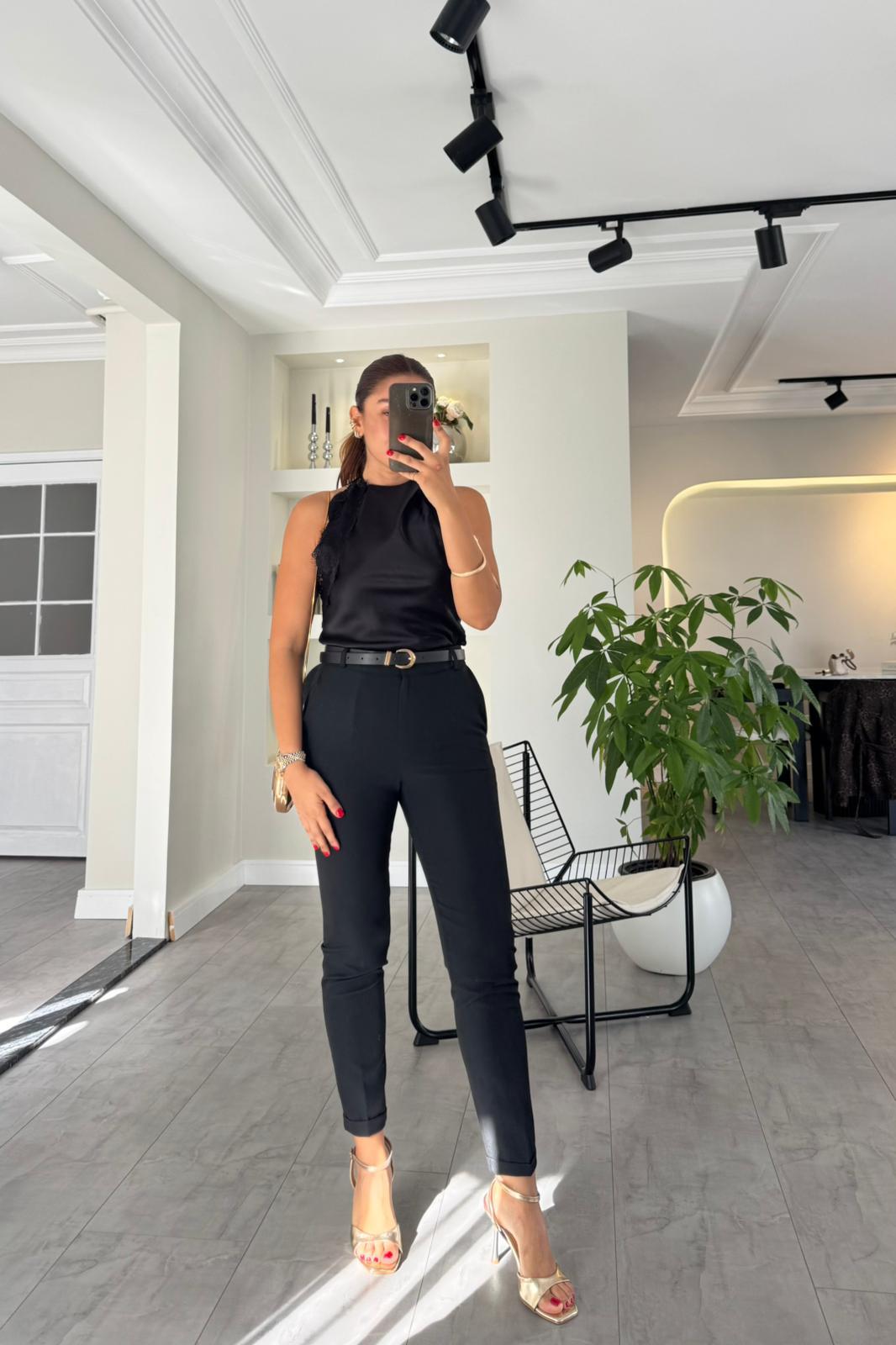 BELİ KEMERLİ HAVUÇ PANTOLON/2075