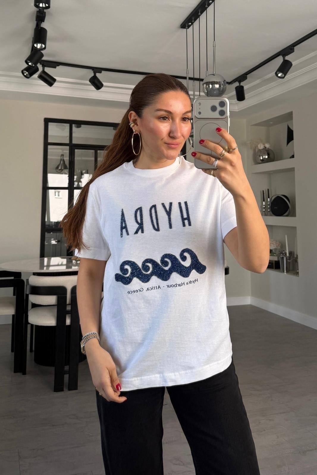 HAYDRA TAŞLI T-SHİRT