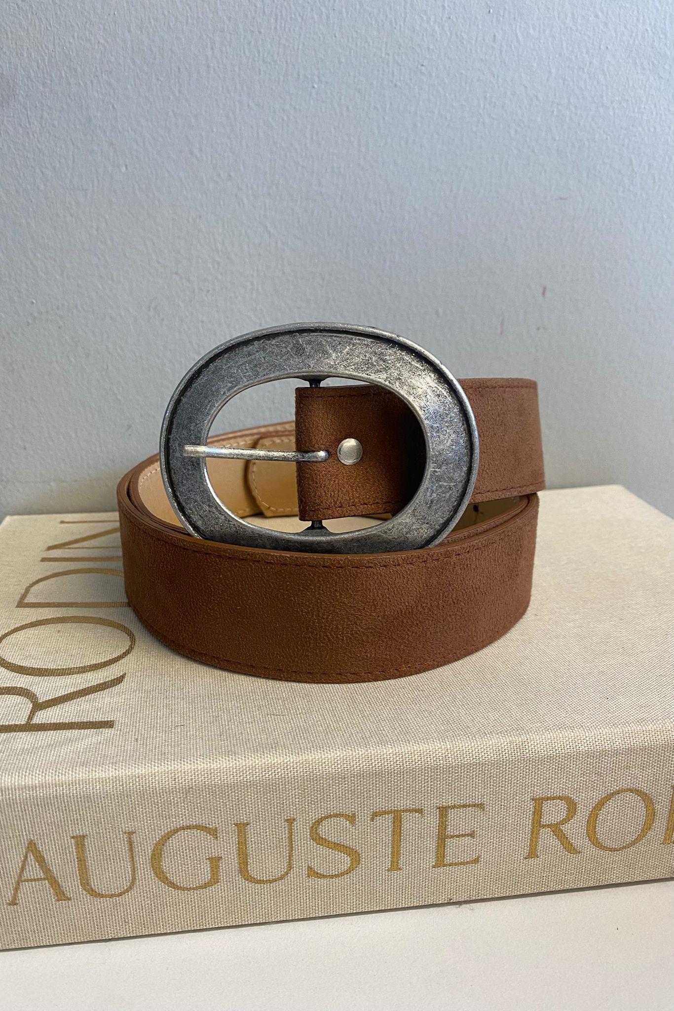 OVAL TOKALI ESKİTME SİLVER KEMER