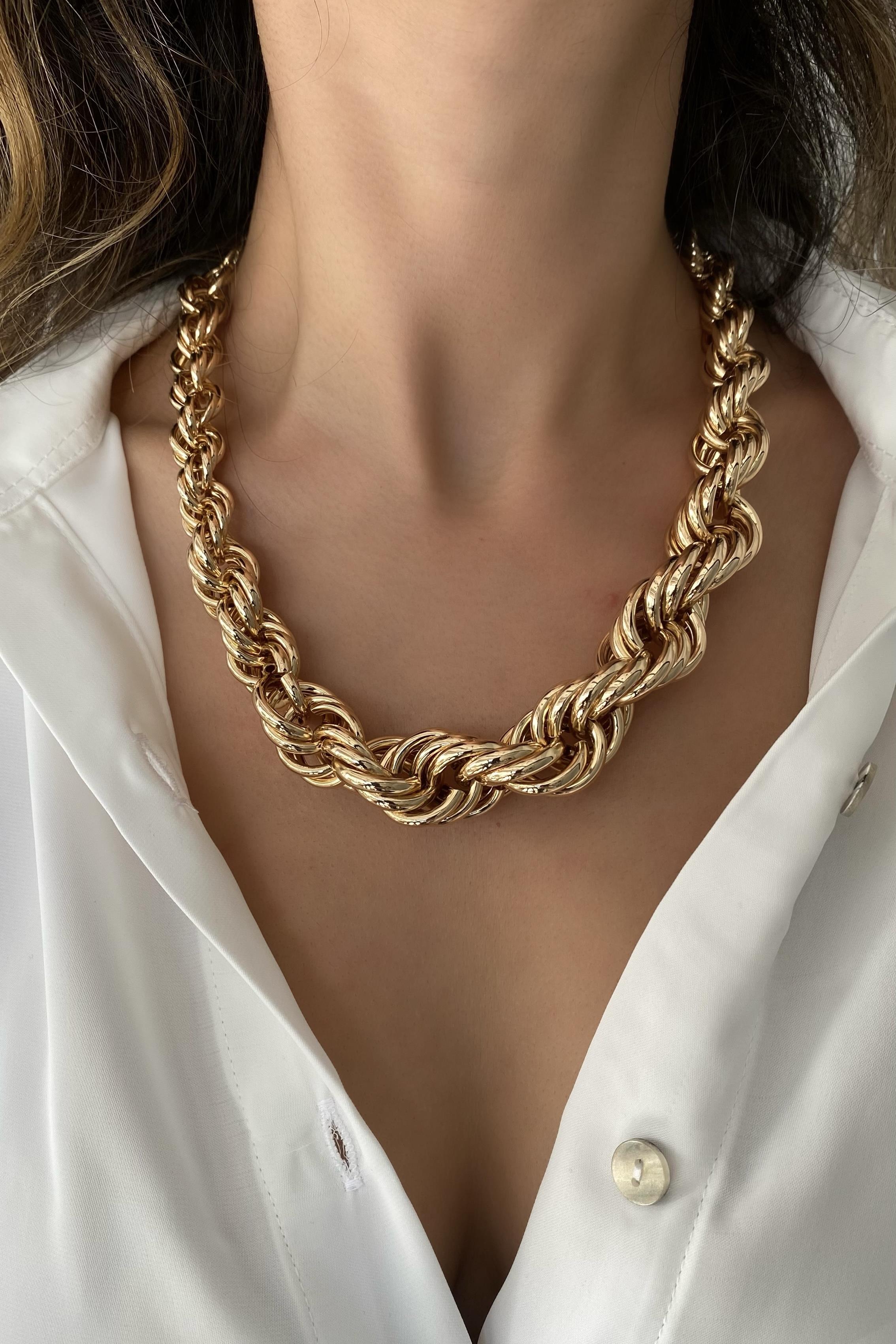 MEGA BURGU ZİNCİR KOLYE