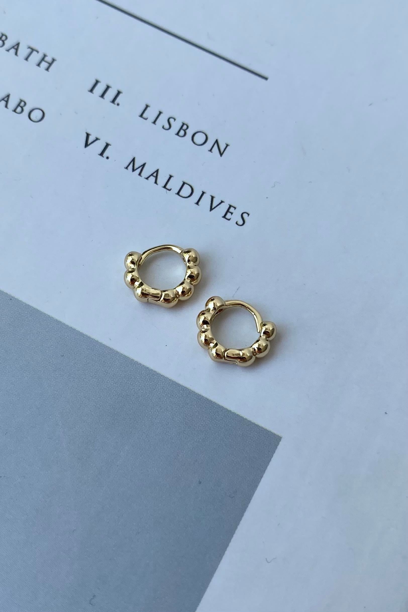 MİNİMAL BOĞUMLU KÜPE 1 CM