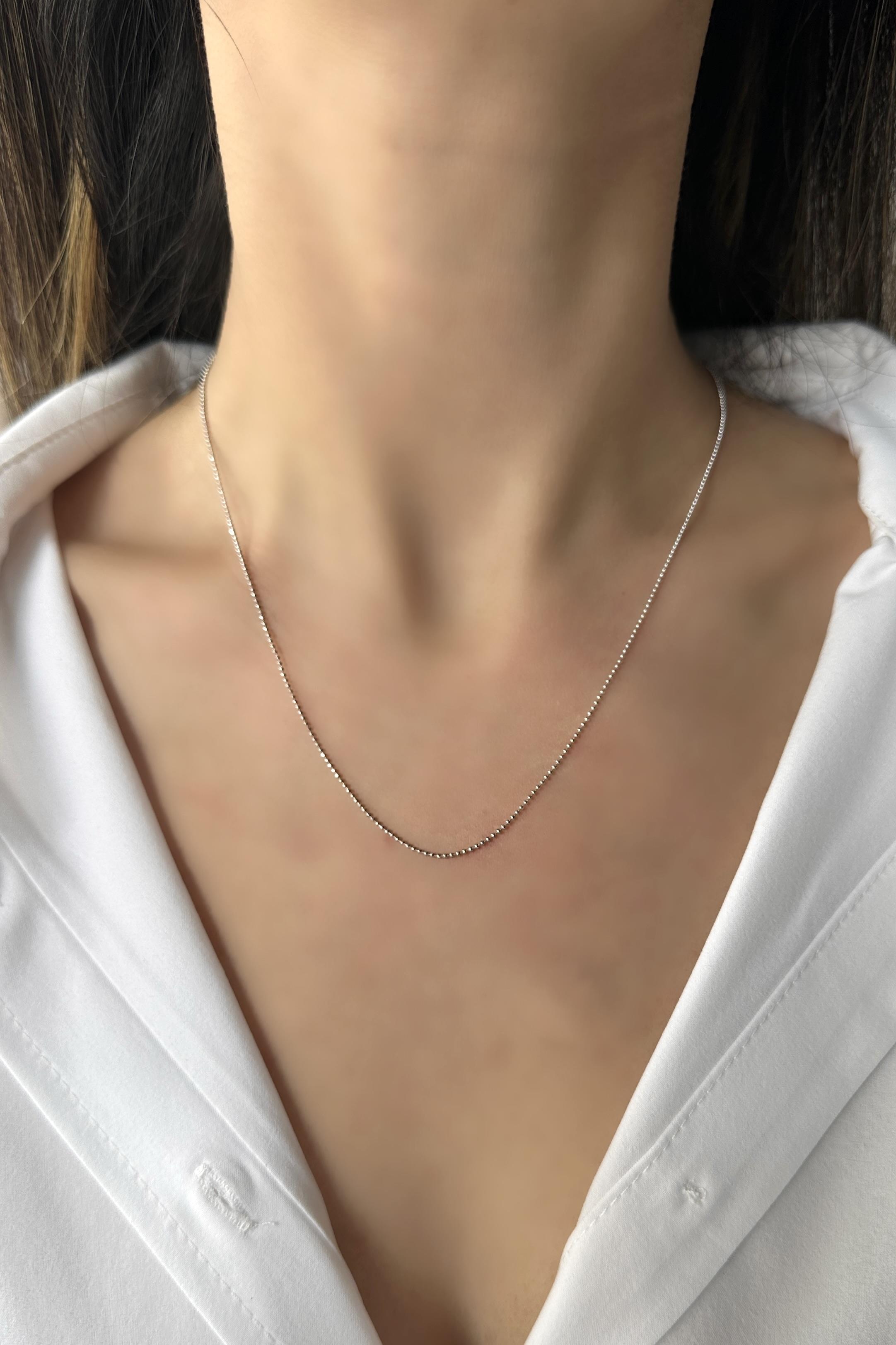 MİNİMAL BOY DORİKA ZİNCIR KOLYE 45 CM