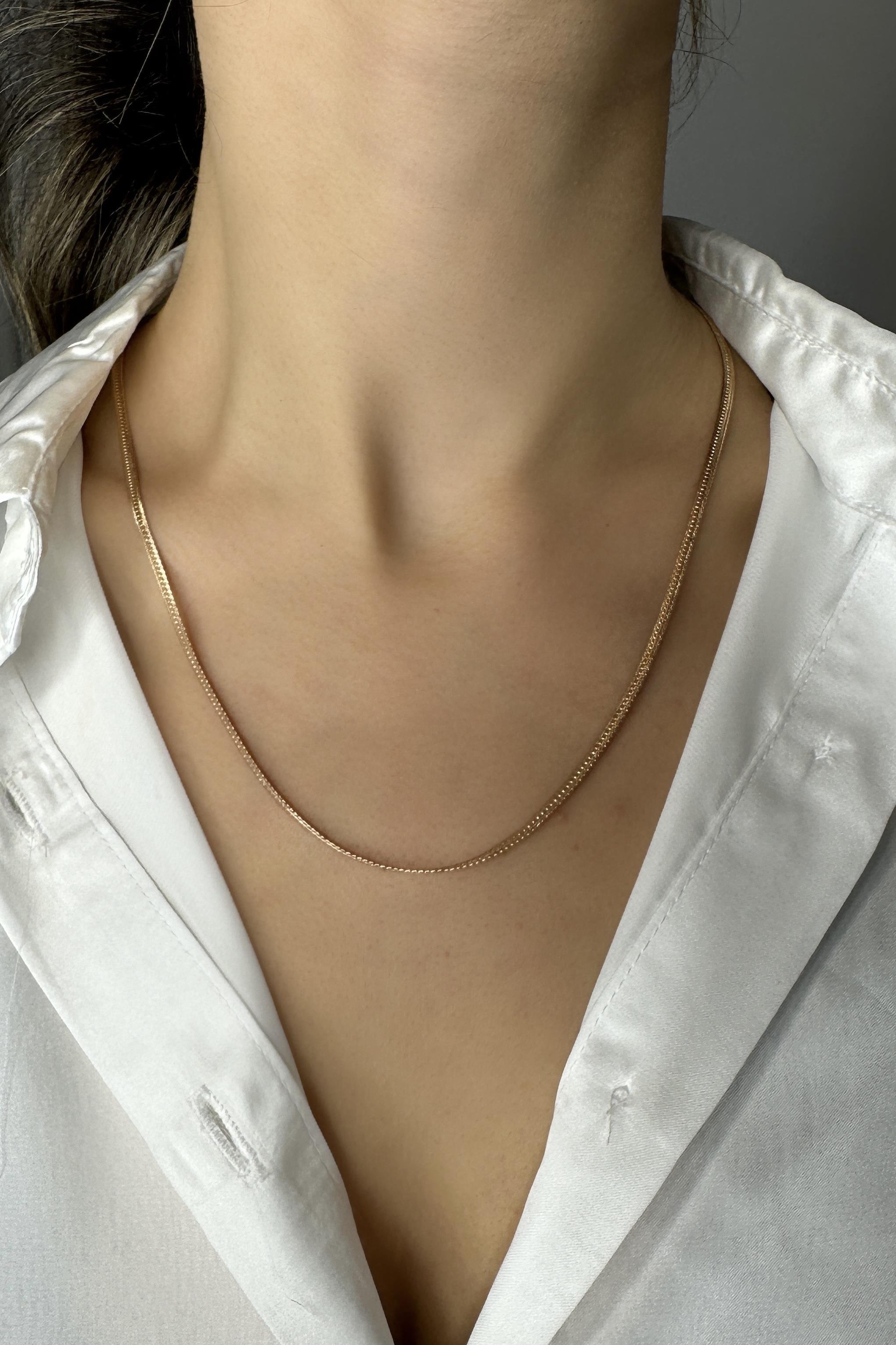 MOTİFLİ İTALYAN ZİNCİR KOLYE 60cm