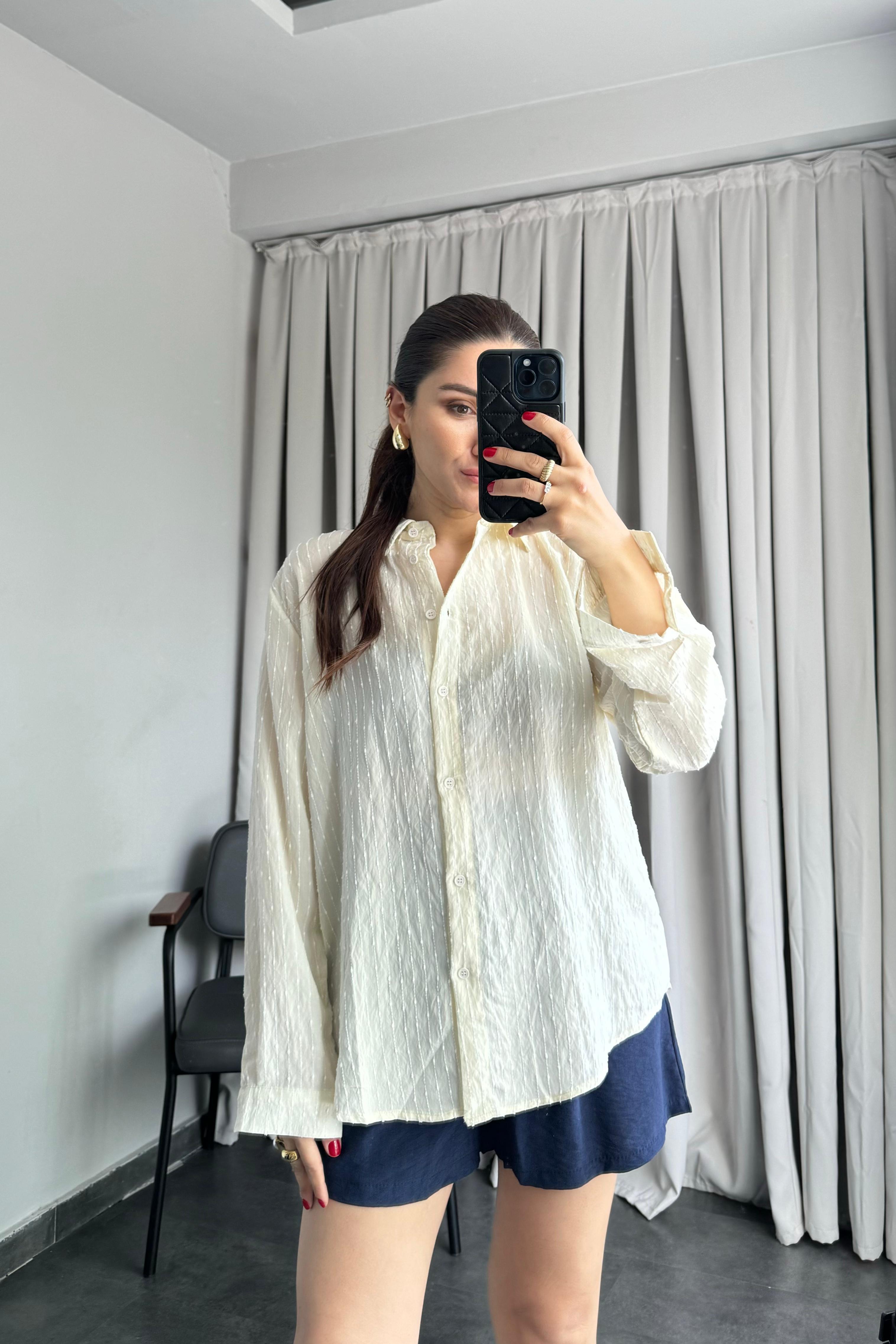 NOKTA ÇİZGİLİ GÖMLEK /58705