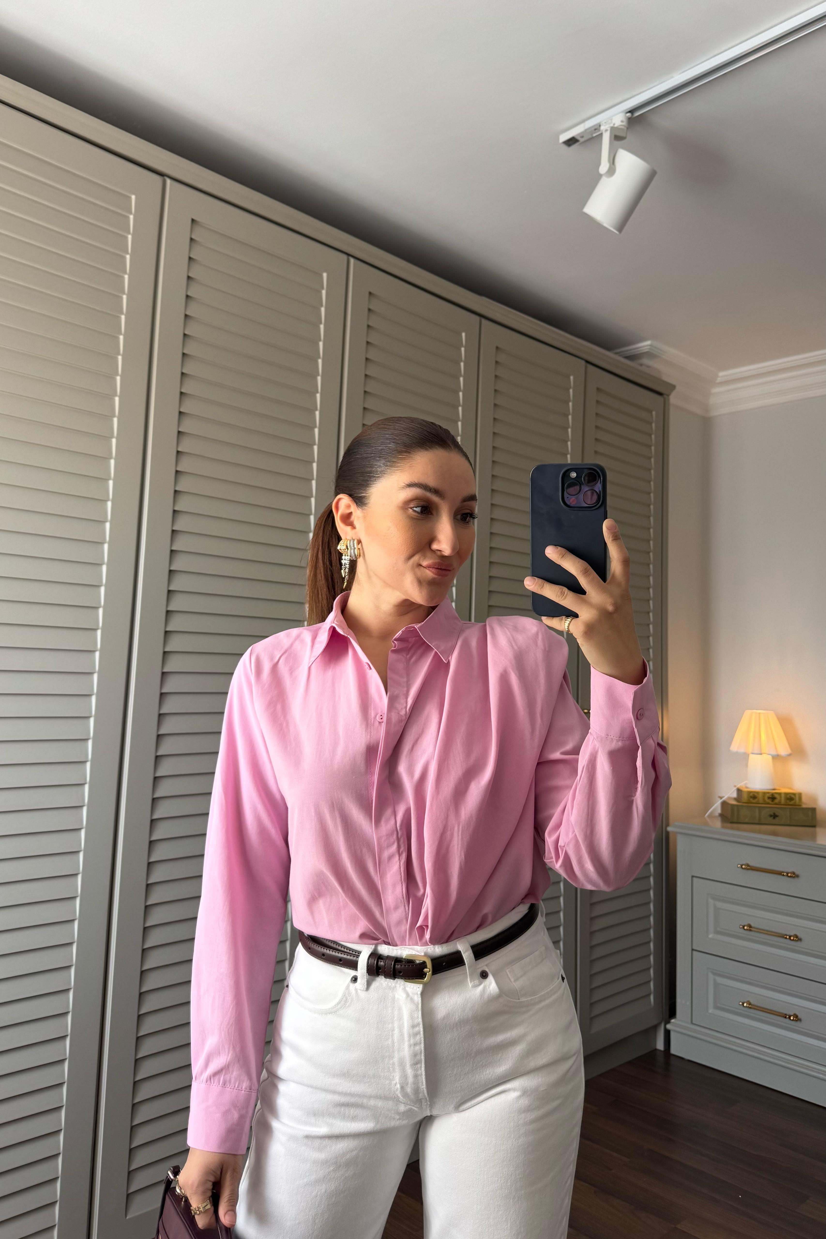 OMUZ DETAYLI GÖMLEK / 70195