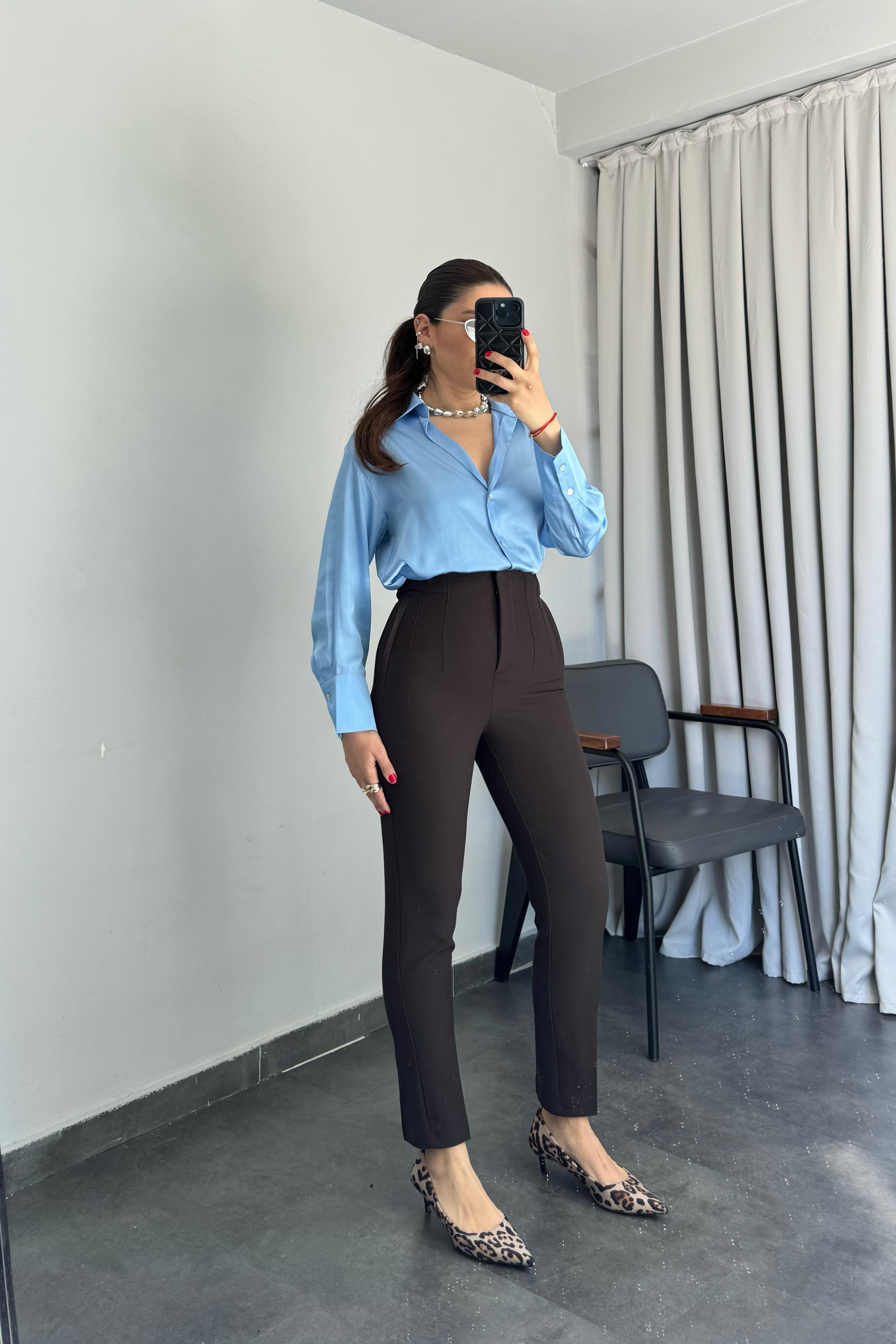 ÖNÜ PENSLİ HAVUÇ PANTOLON/1002