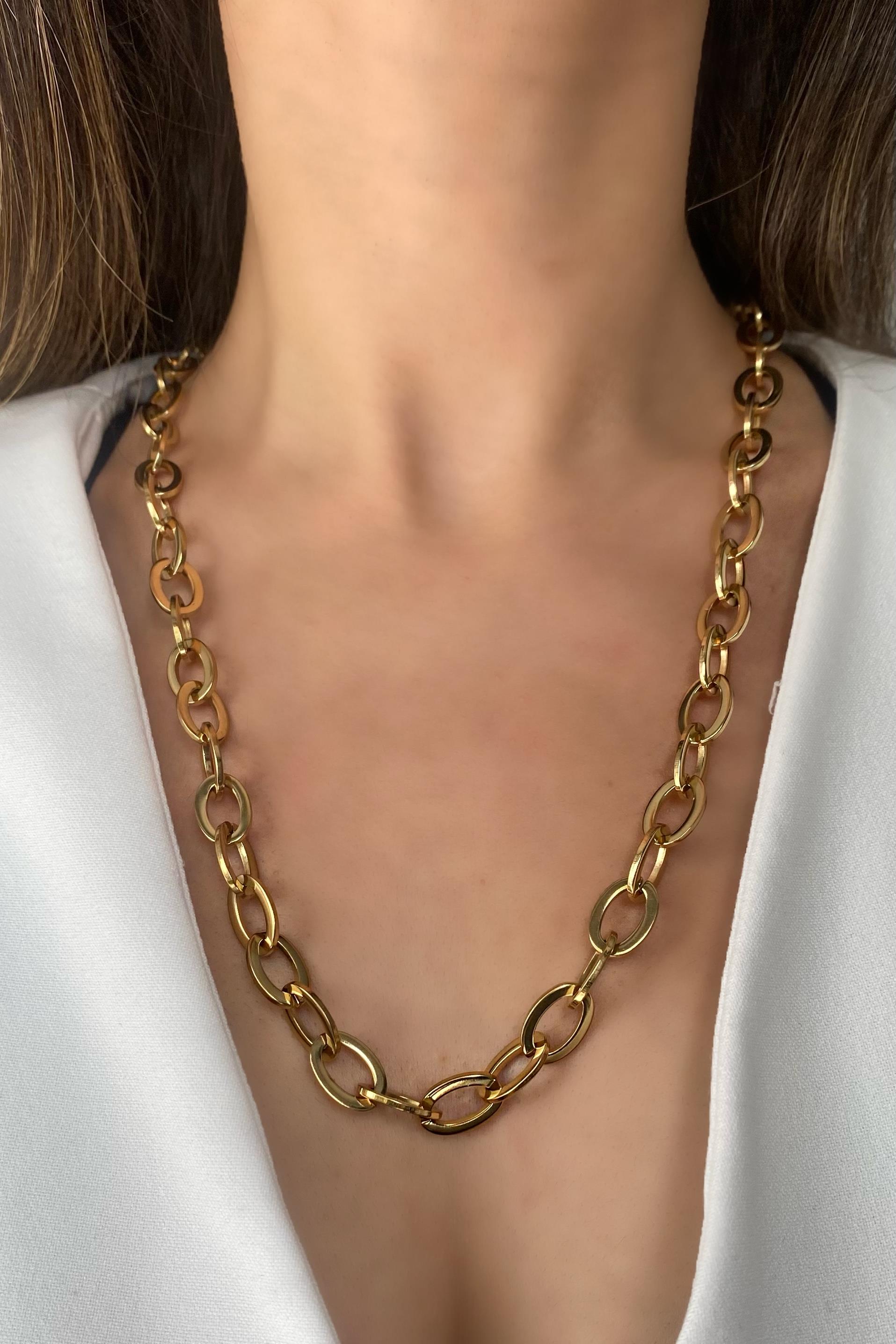 OVAL HALKA KOLYE 60cm