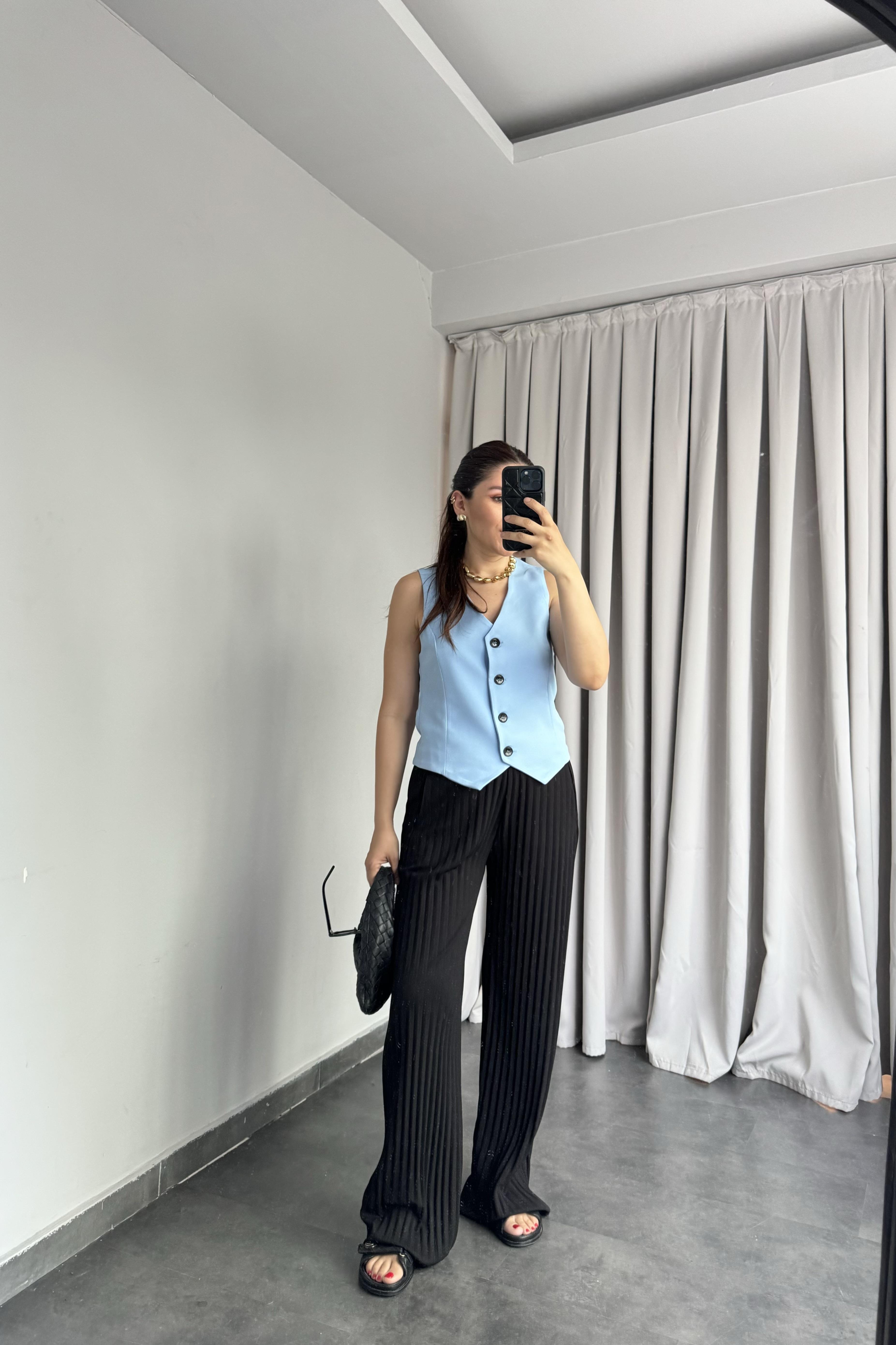 PLİSELİ KREP PANTOLON