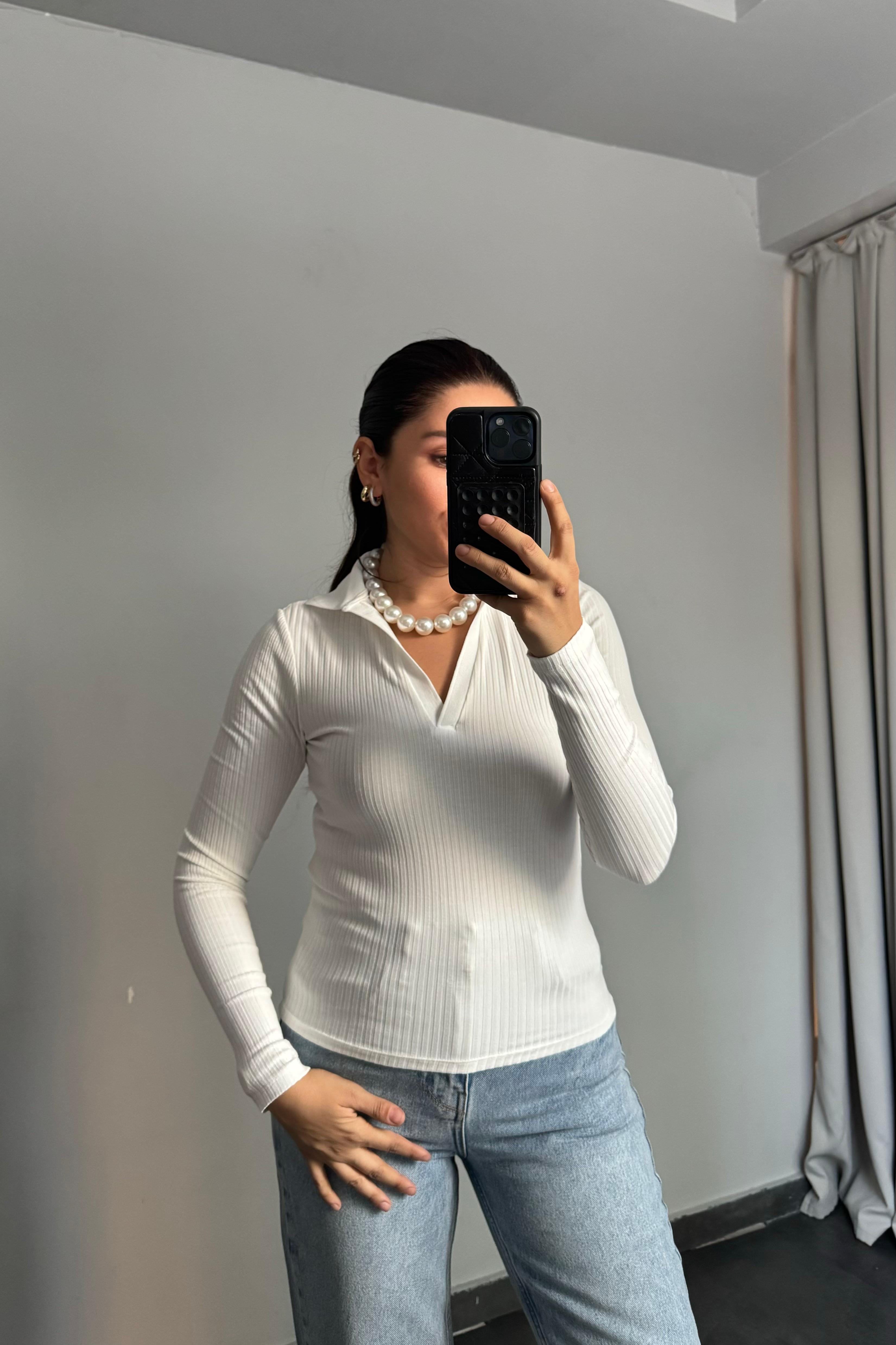 POLO YAKA FİTİLLİ STRADİ BLUZ