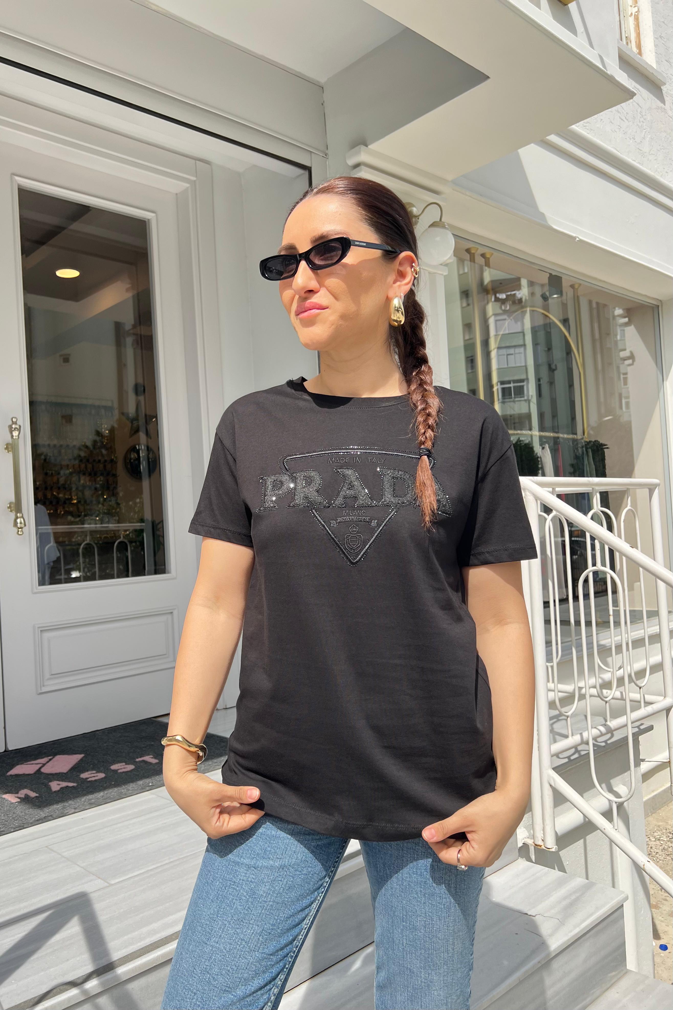 PRADA TAŞLI GUESS T-SHIRT /4565