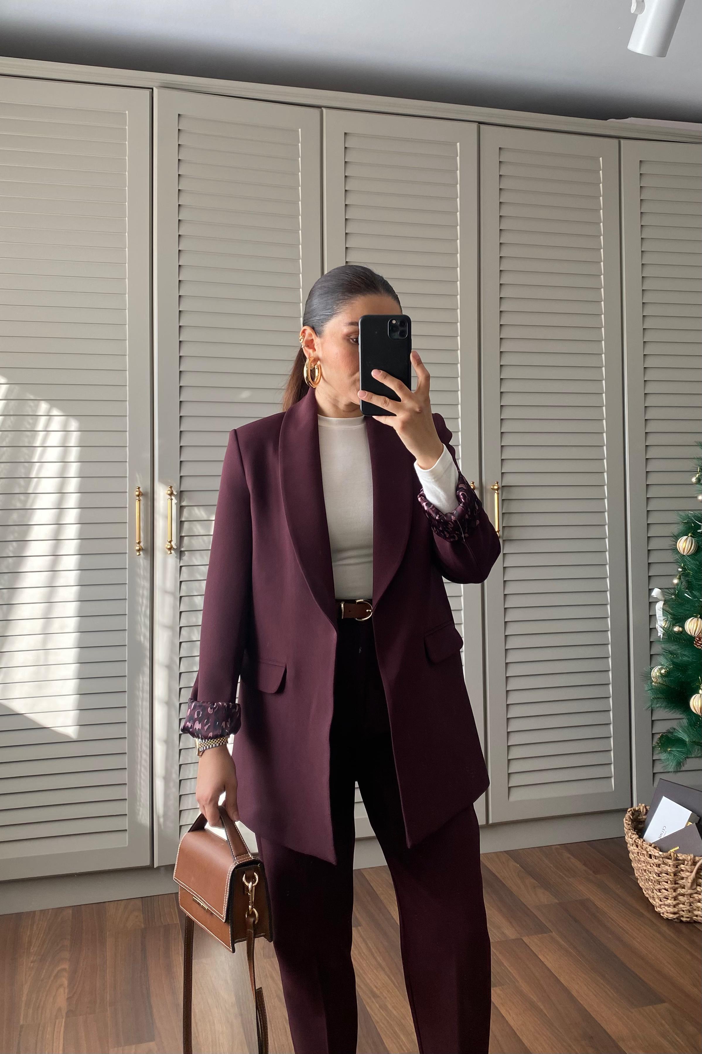 ŞAL YAKA BLAZER CEKET/9227