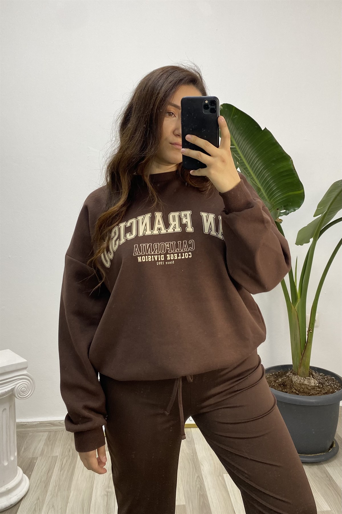 SAN FRANCISCO BASKILI UZUN KOL SWEATSHIRT