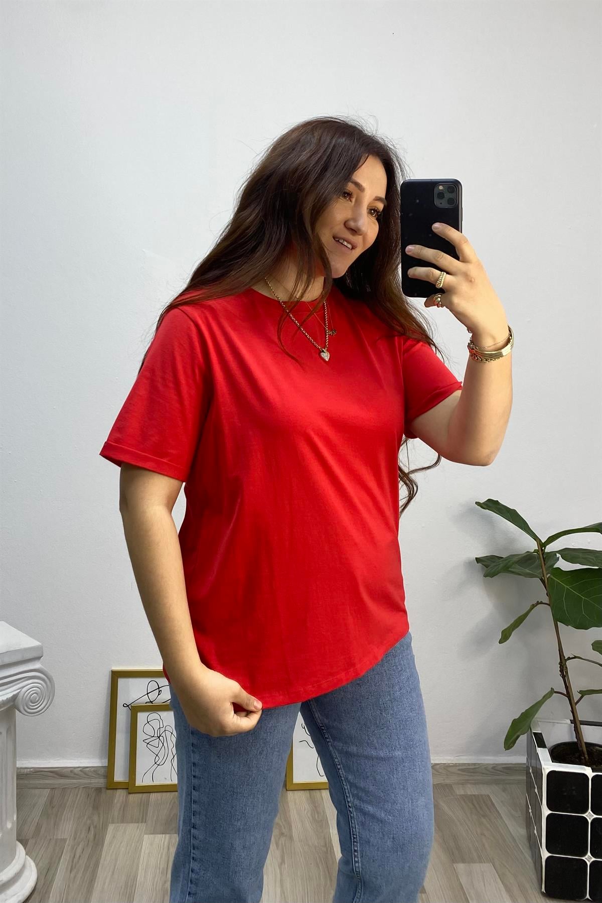 SIFIR YAKA BASIC T-SHIRT