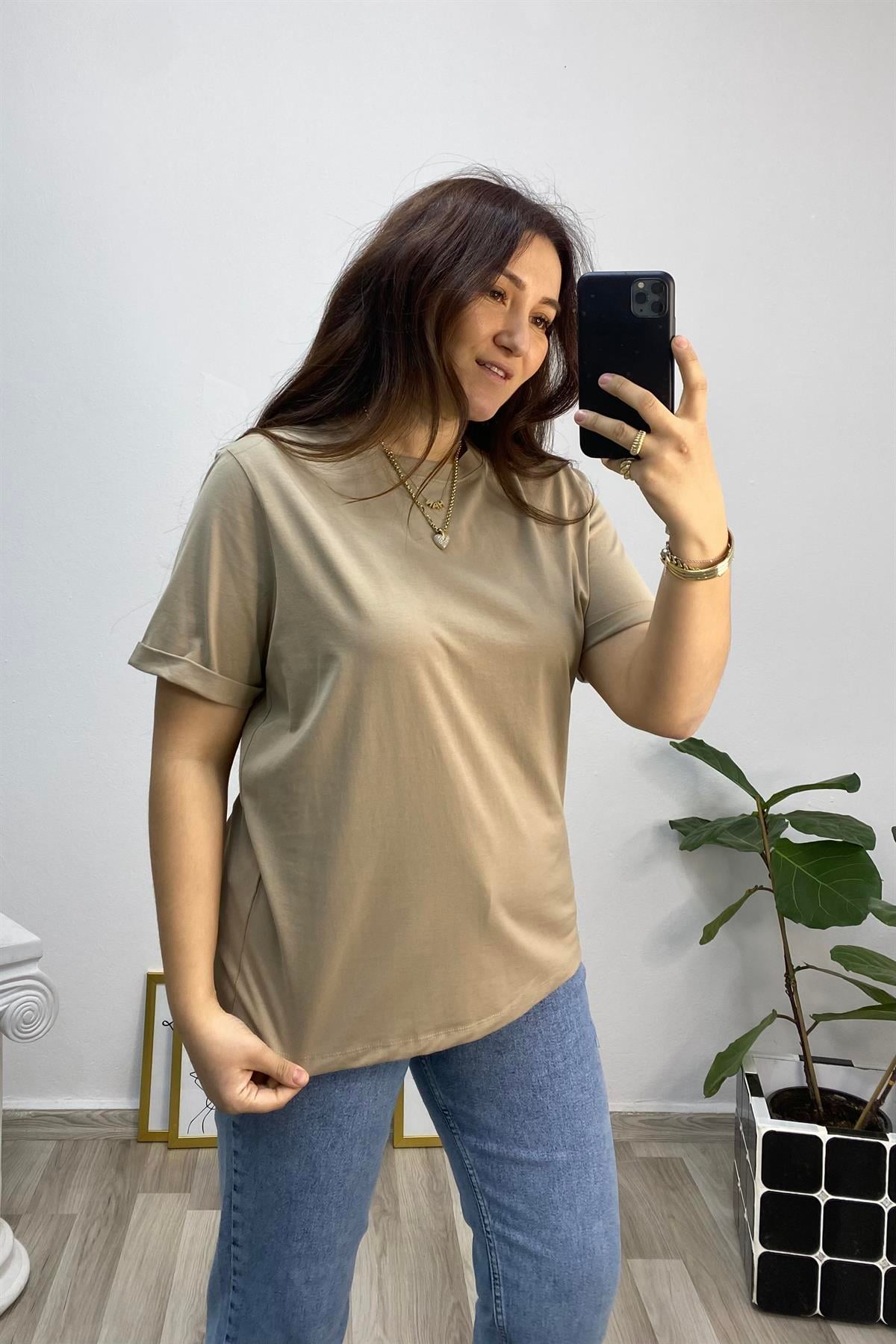SIFIR YAKA BASIC T-SHIRT