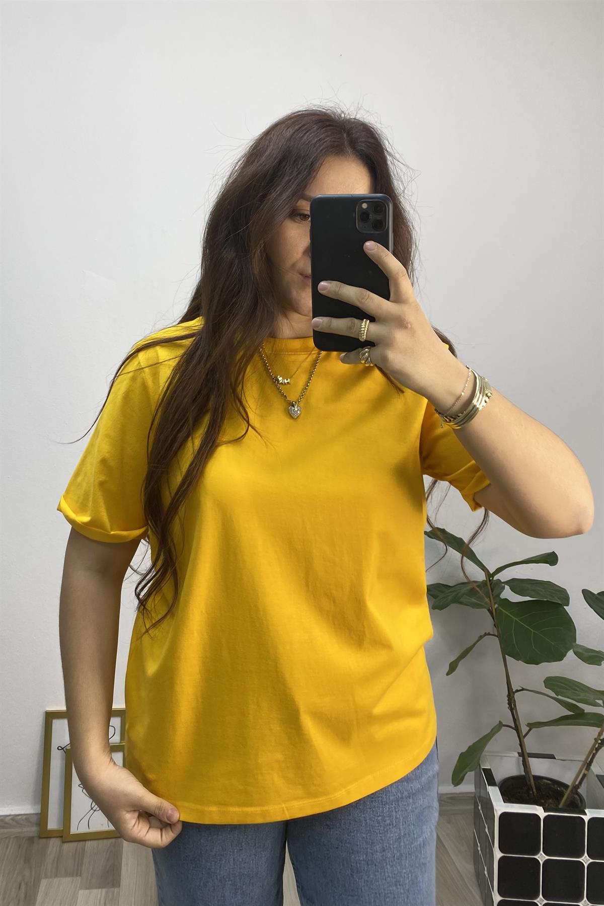 SIFIR YAKA BASIC T-SHIRT