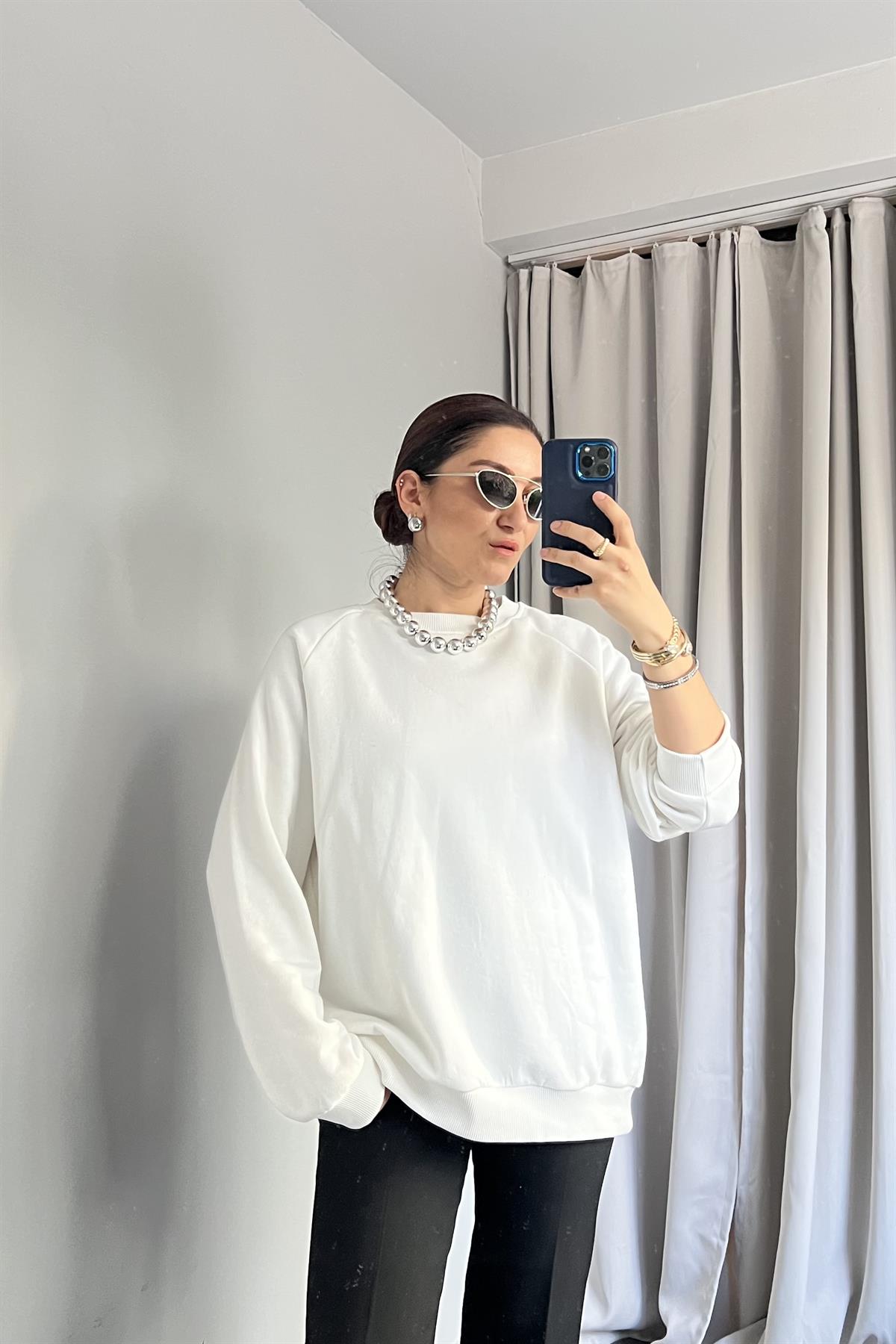 SIFIR YAKA OVERSIZE SWEATSHIRT/184