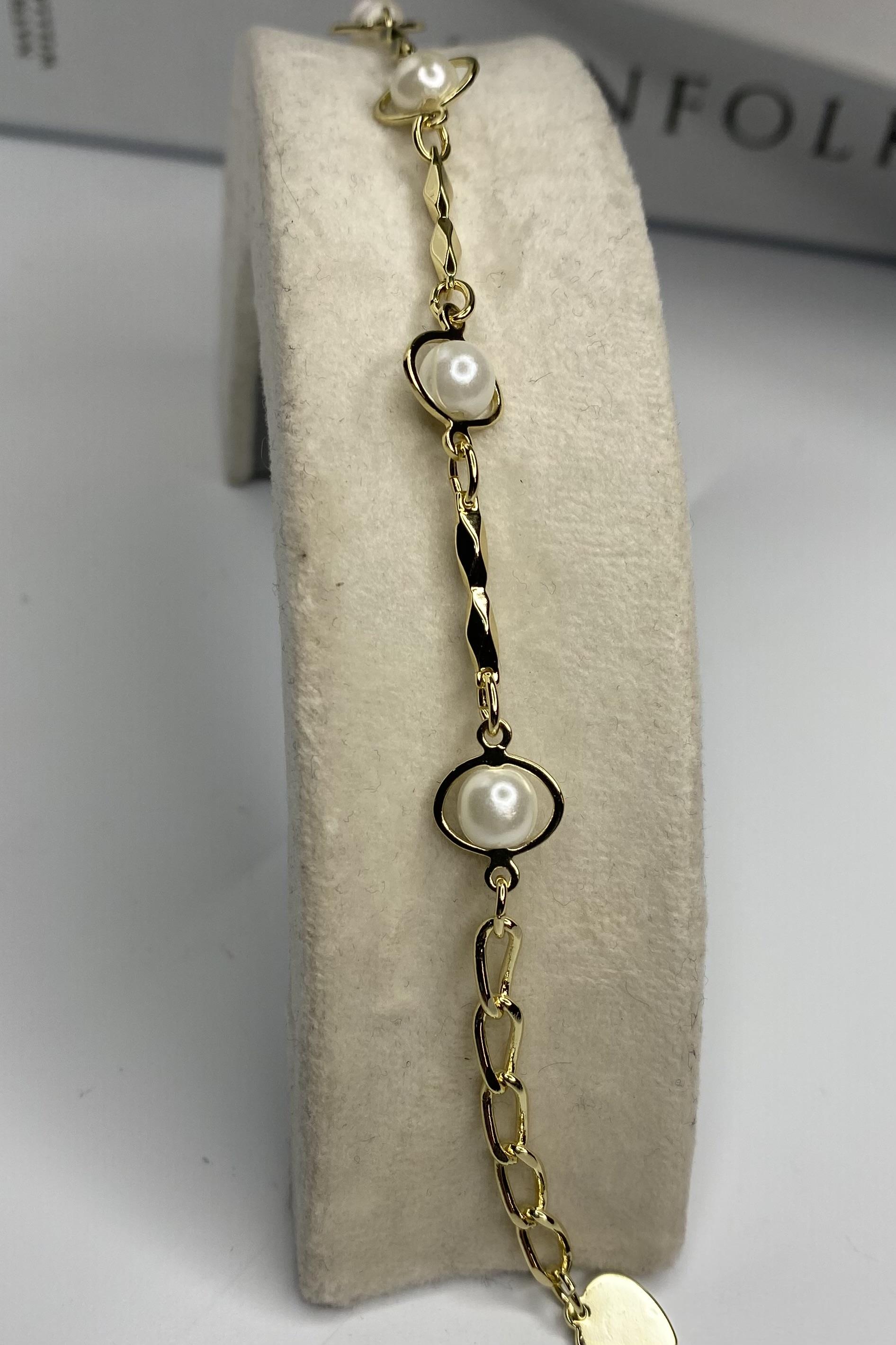 SIRALI İNCİ GEÇİRMELİ BİLEZİK