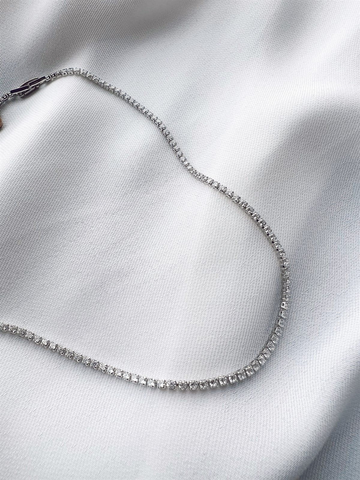 SU YOLU TAŞLI KOLYE 2mm