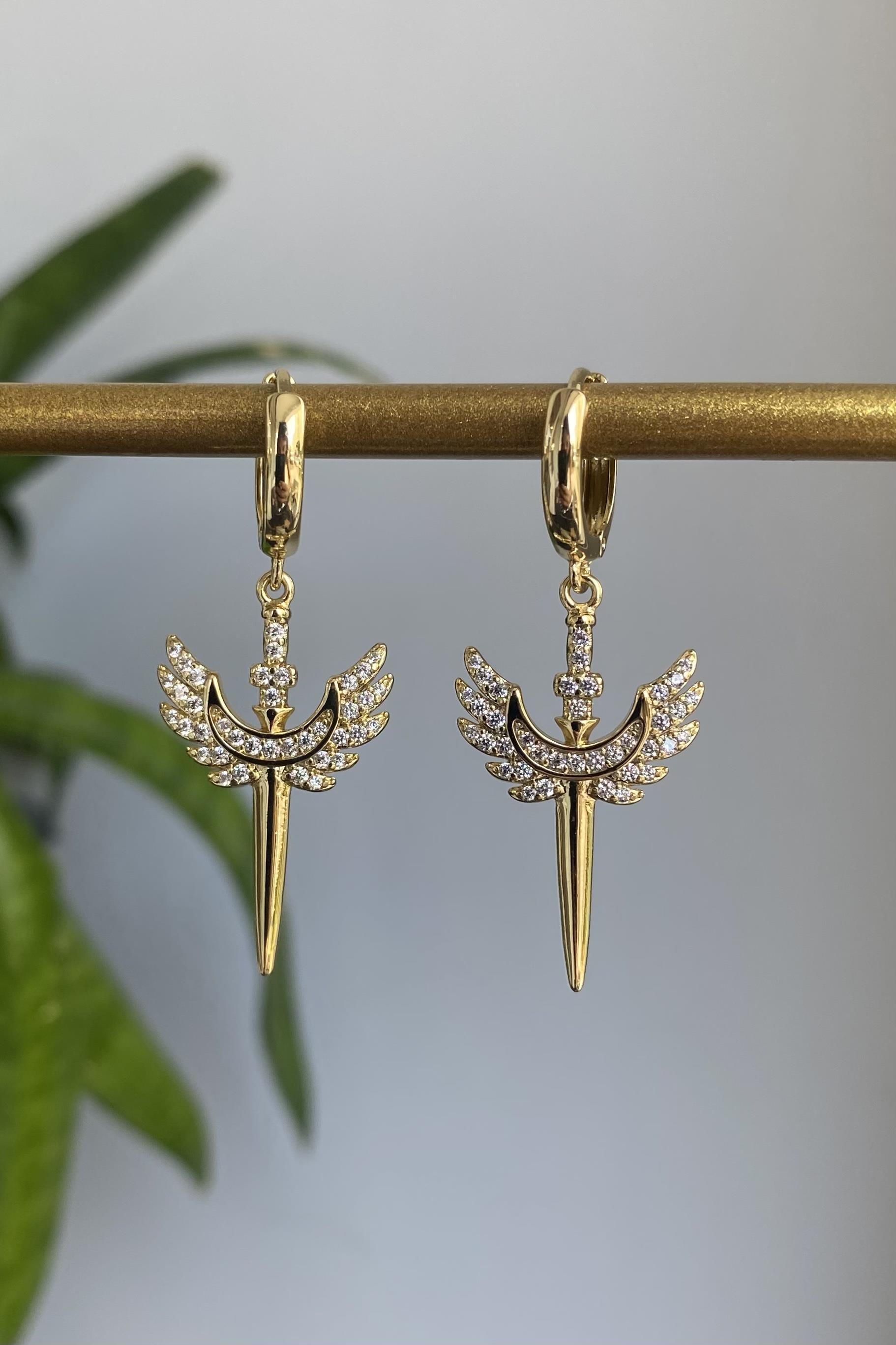 TAŞLI ANKA KUŞ KÜPE