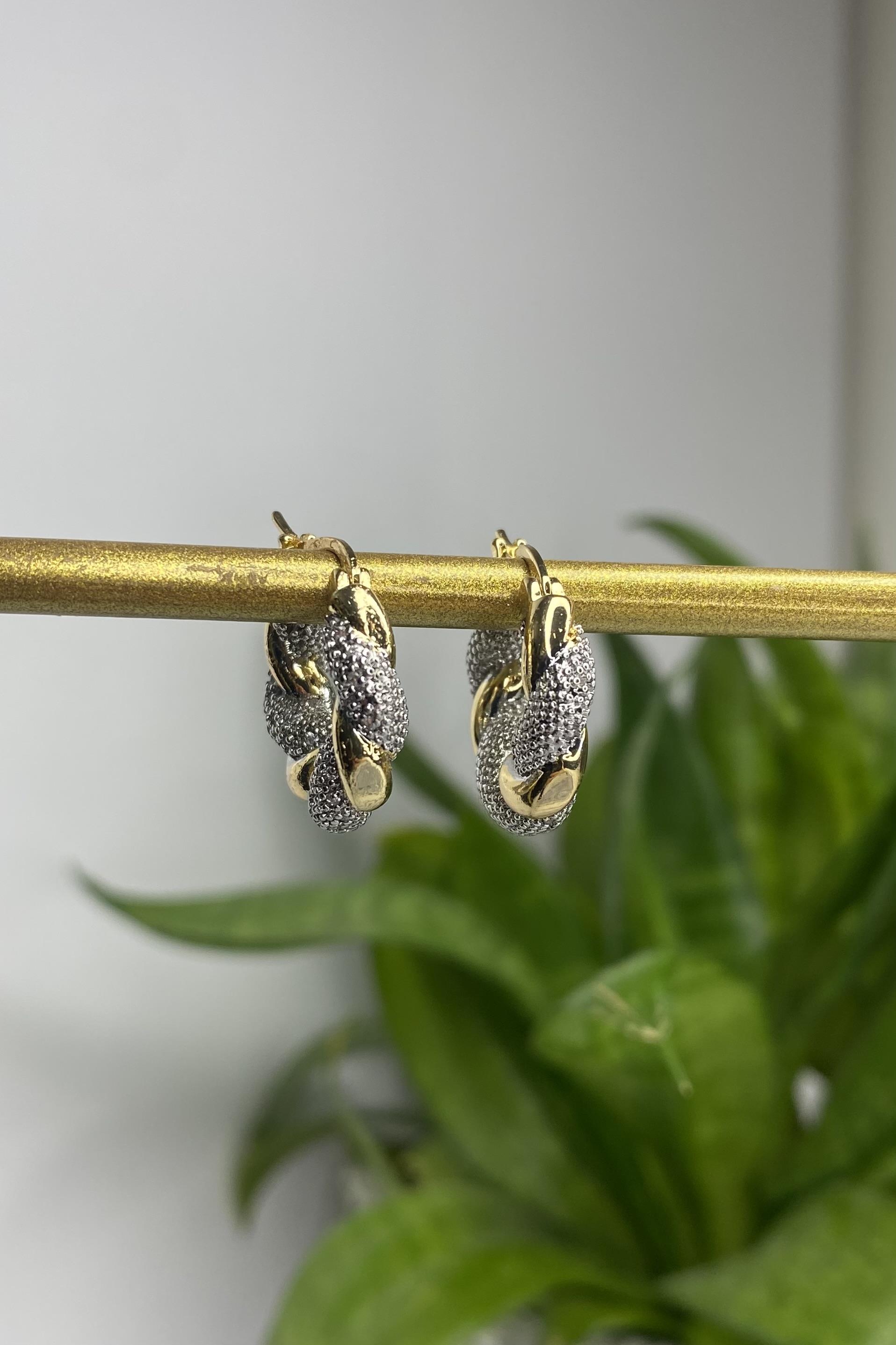 TAŞLI BURGU HALKA KÜPE