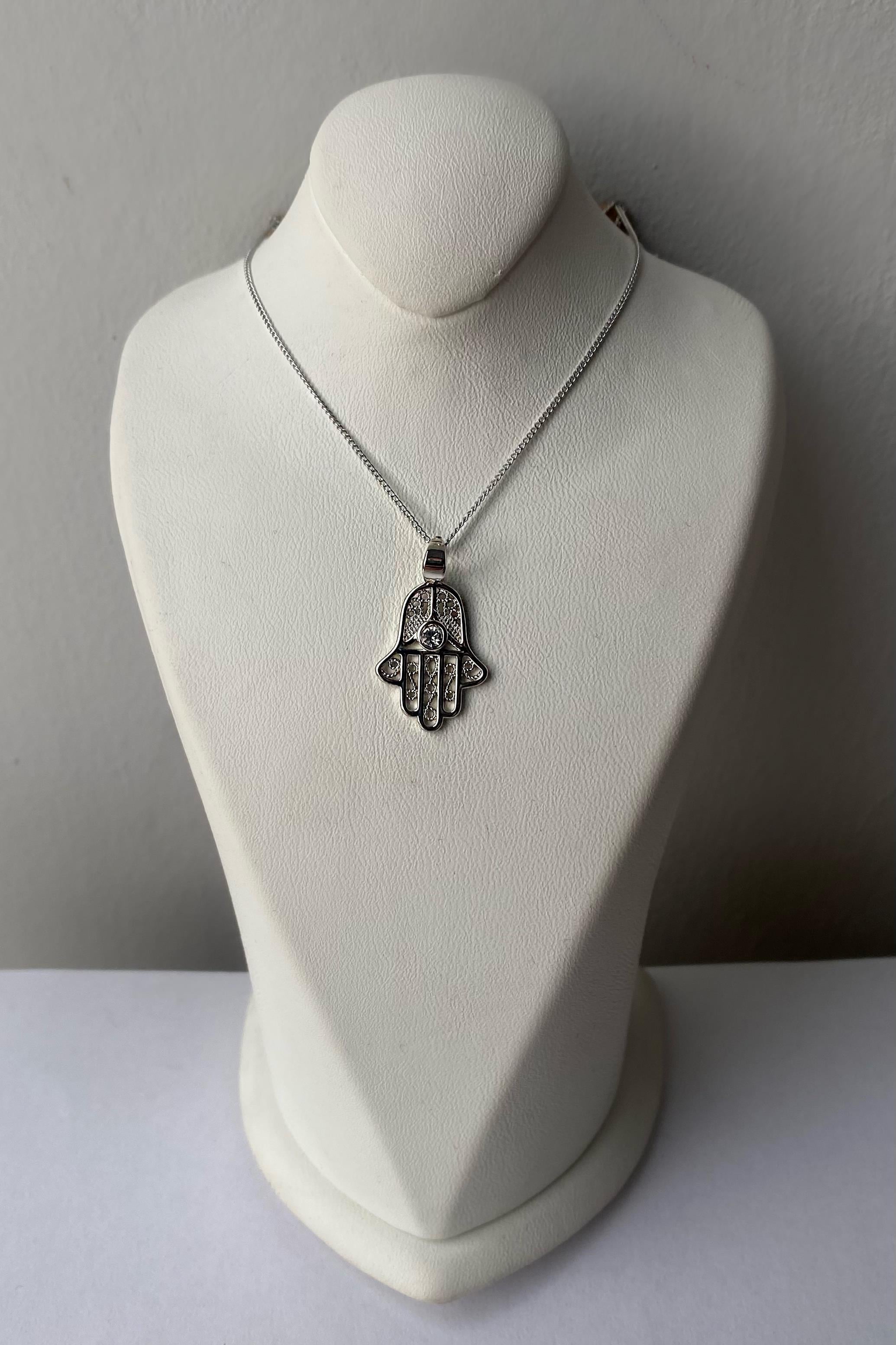 TAŞLI FATMA ANA ELİ KOLYE