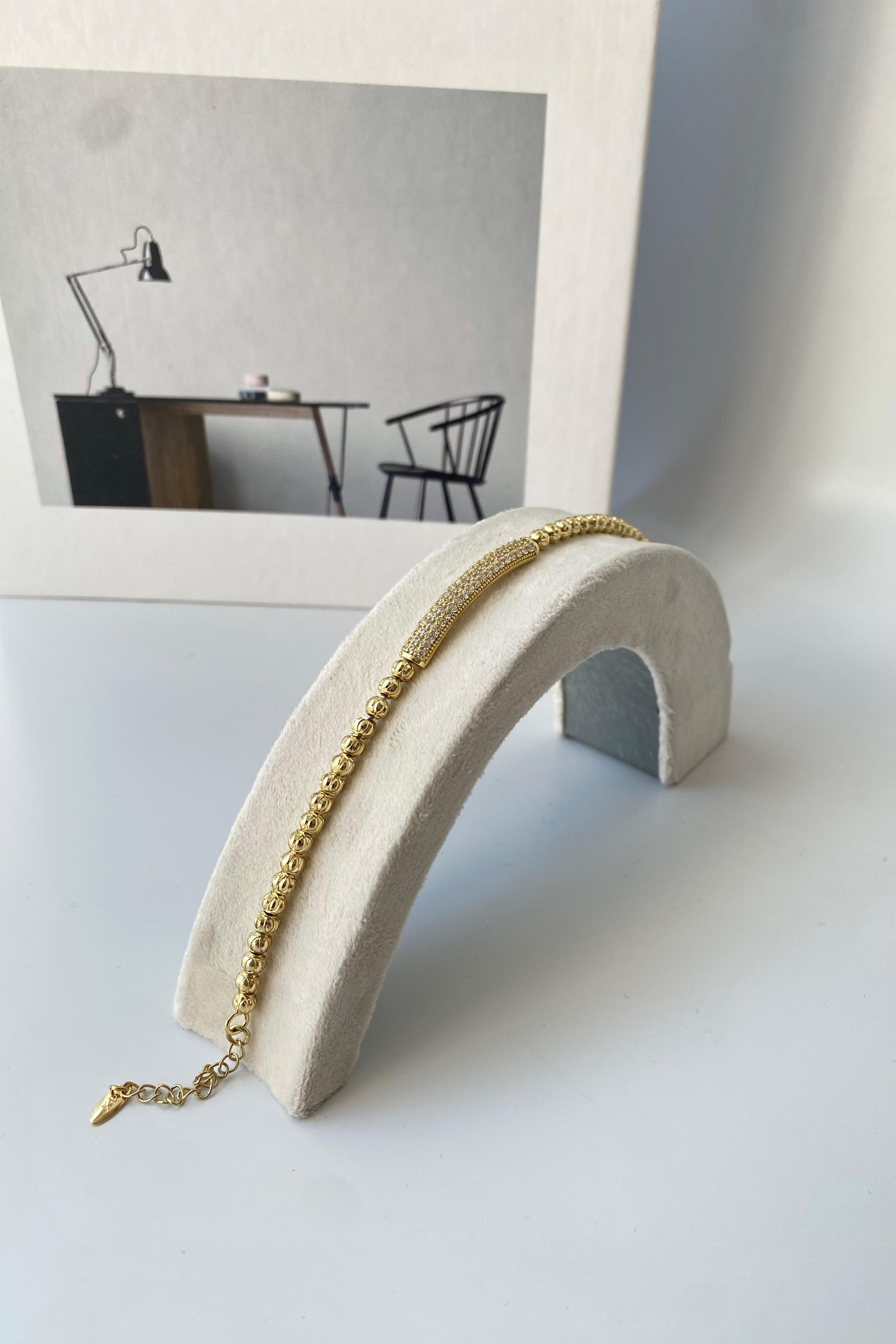 TAŞLI KÜNYE BİLEZİK