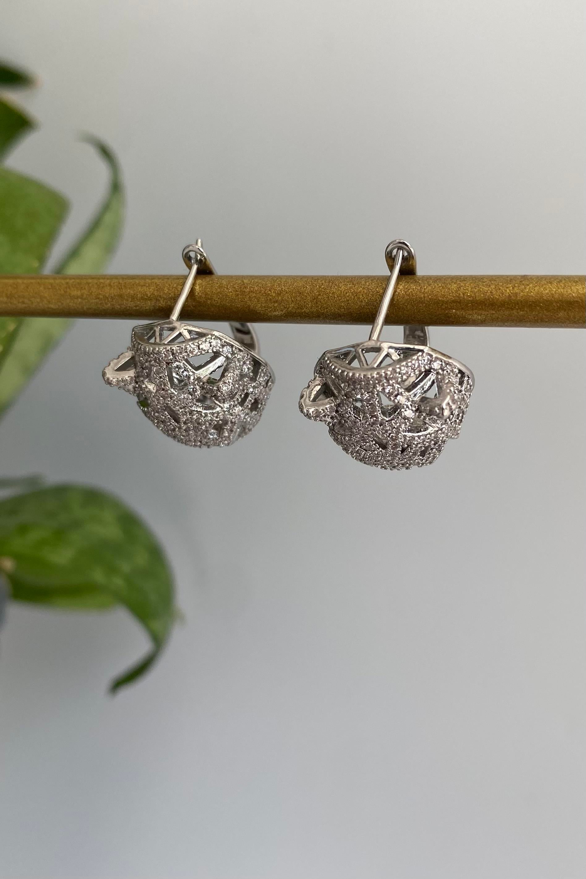 TAŞLI LEOPAR HALKA KÜPE