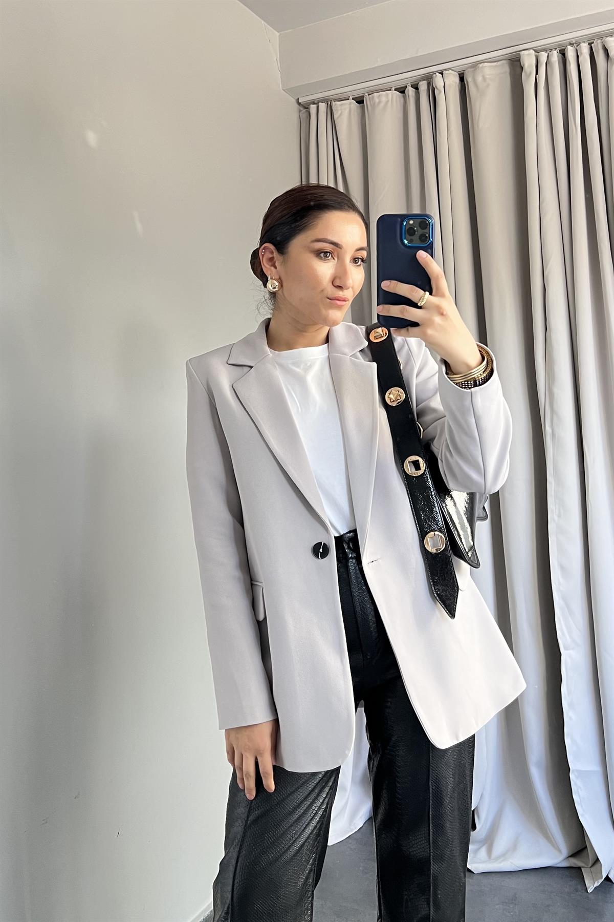 TEK DÜĞMELİ BLAZER CEKET/50065