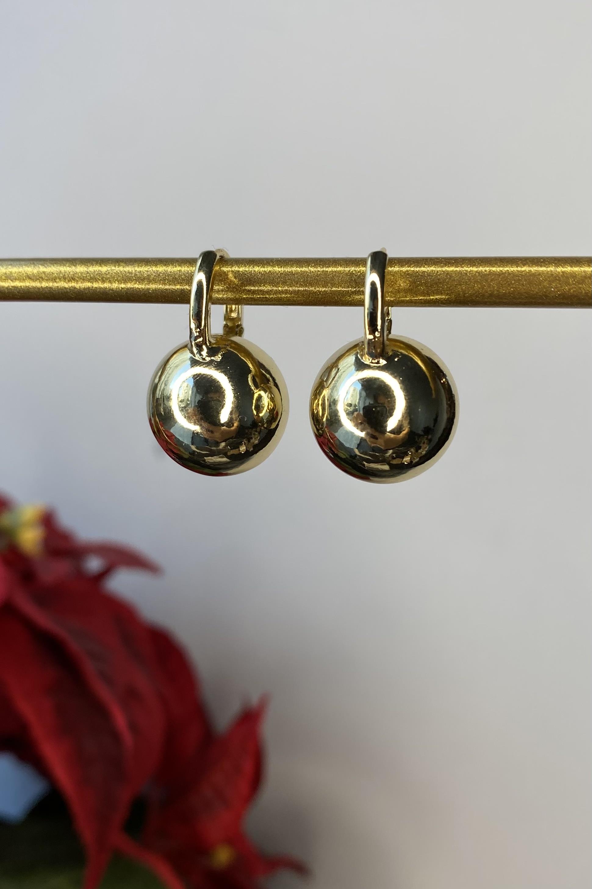 TOP UÇLU HALKA KÜPE